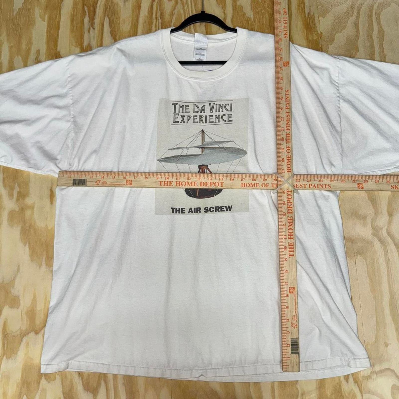 Gildan Vintage y2k da vinci museum 2000s tourist t-shirt Size US XXL / EU 58 / 5 - 3 Thumbnail