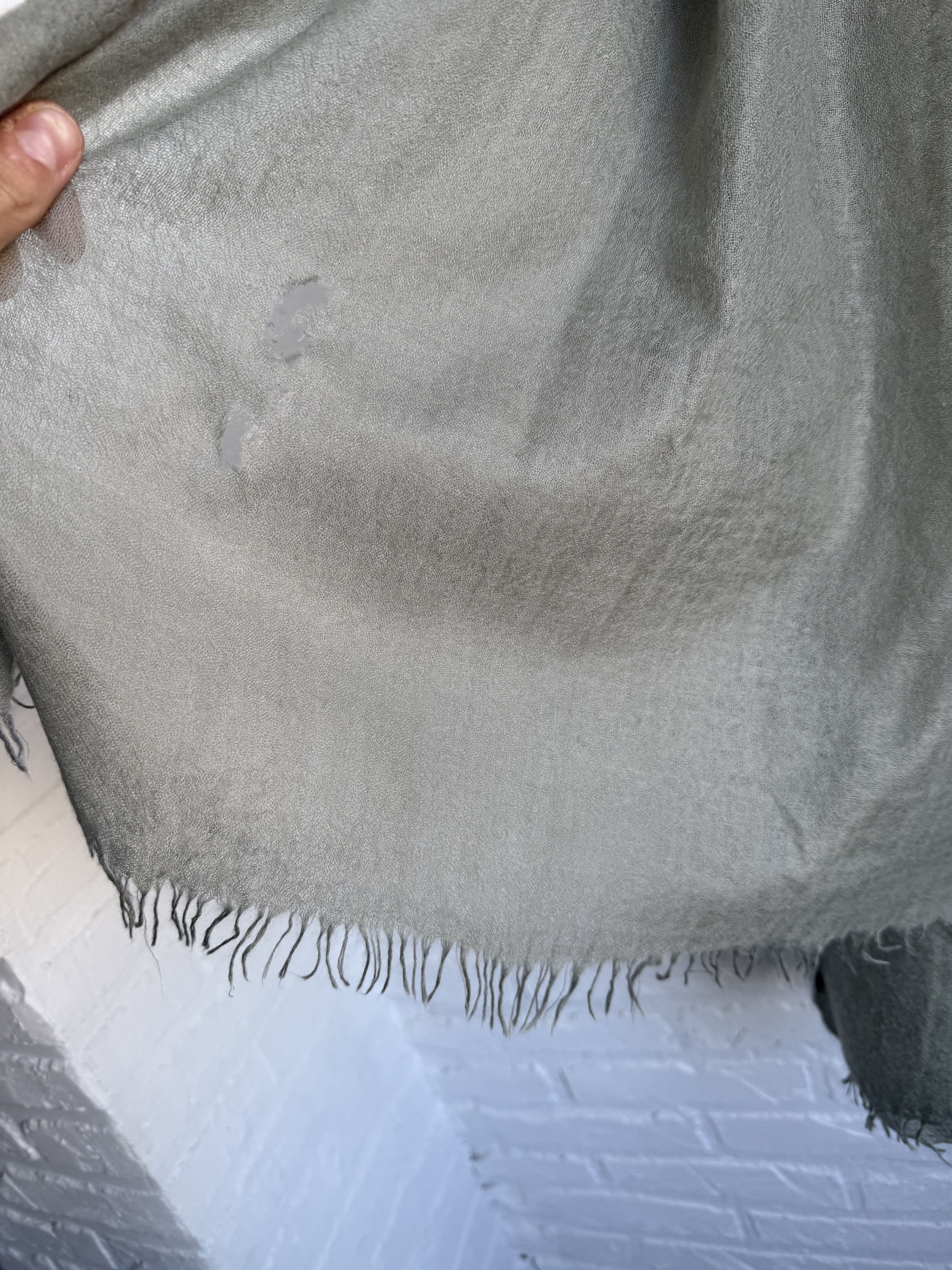 Brunello Cucinelli Brunello Cucinelli cashmere silk big scarf pistachio green Size ONE SIZE - 7 Thumbnail