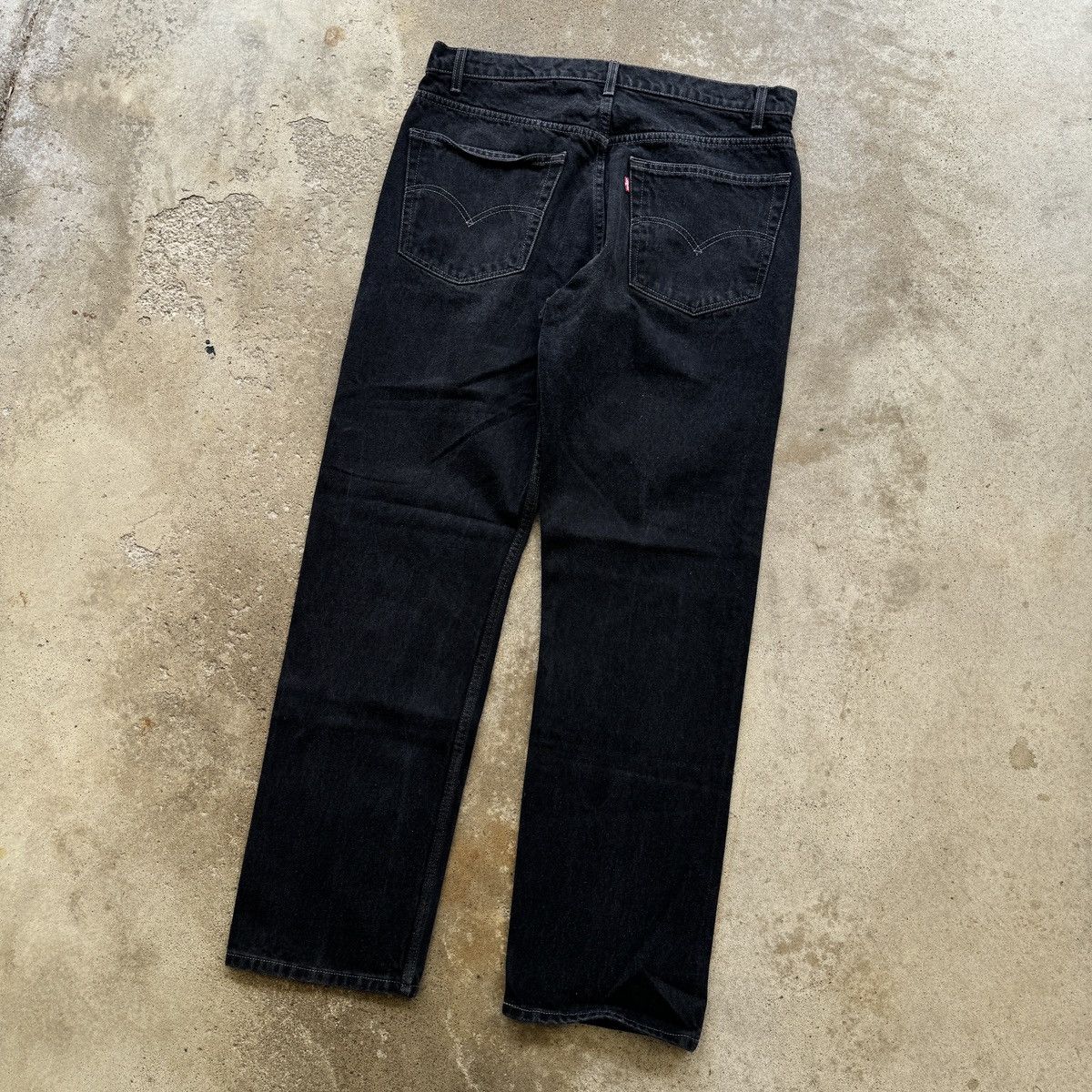 Vintage Levi's 505 Black Denim Jeans ERD Grunge Chrome Skater Size US 38 / EU 54 - 10 Thumbnail