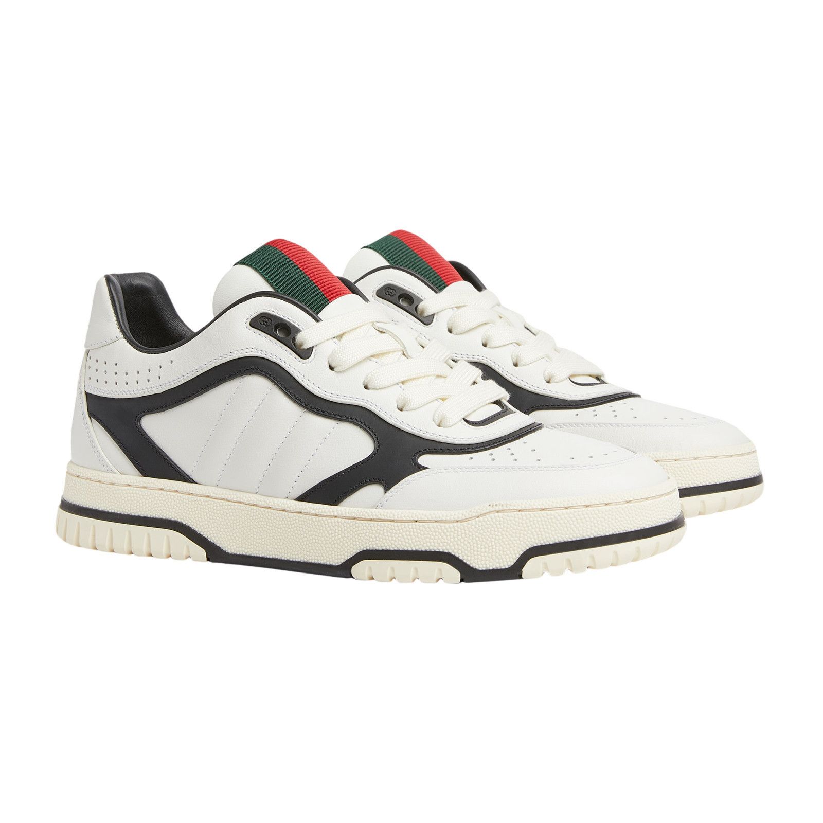 Gucci Re-Web $1150 Women's White Leather Sneakers New (Women