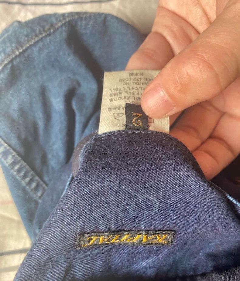 Kapital KAPITAL Vintage Indigo Dyed M65 Jacket Size US XXS / EU 40 - 3 Thumbnail