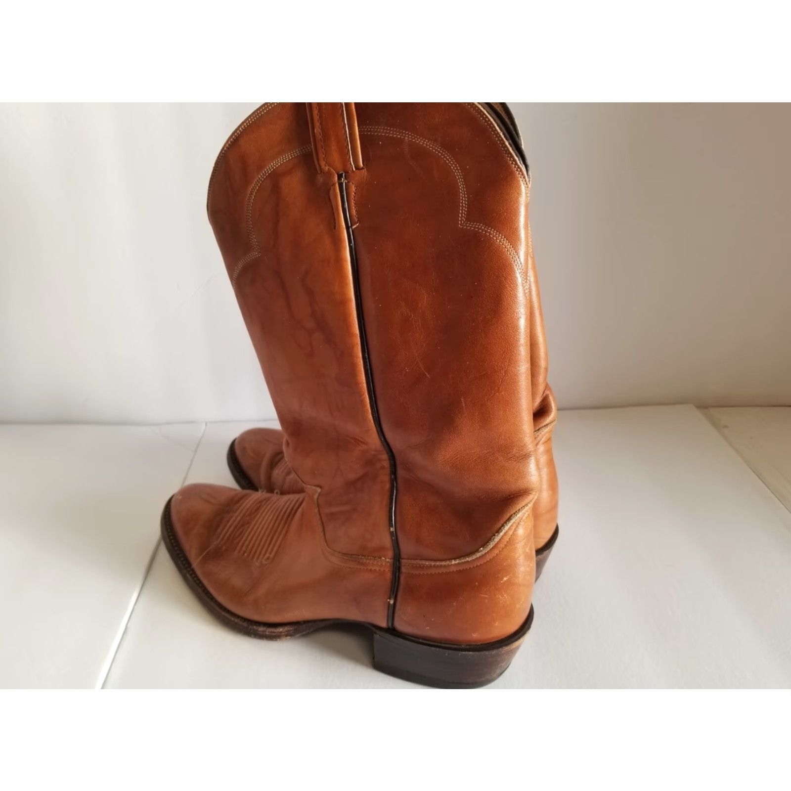 Tony Lama TONY LAMA Western Boots Leather Pointed-Toe 9.5 A Fits 8.5 - 9 Brown Mens Boots Cowboy 5084 Size US 10 / EU 43 - 4 Thumbnail
