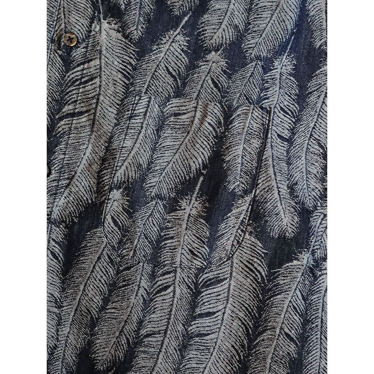Kapital Kapital 5oz Magpie Denim Stand Shirt (long sleeve) size3 Size US L / EU 52-54 / 3 - 7 Thumbnail