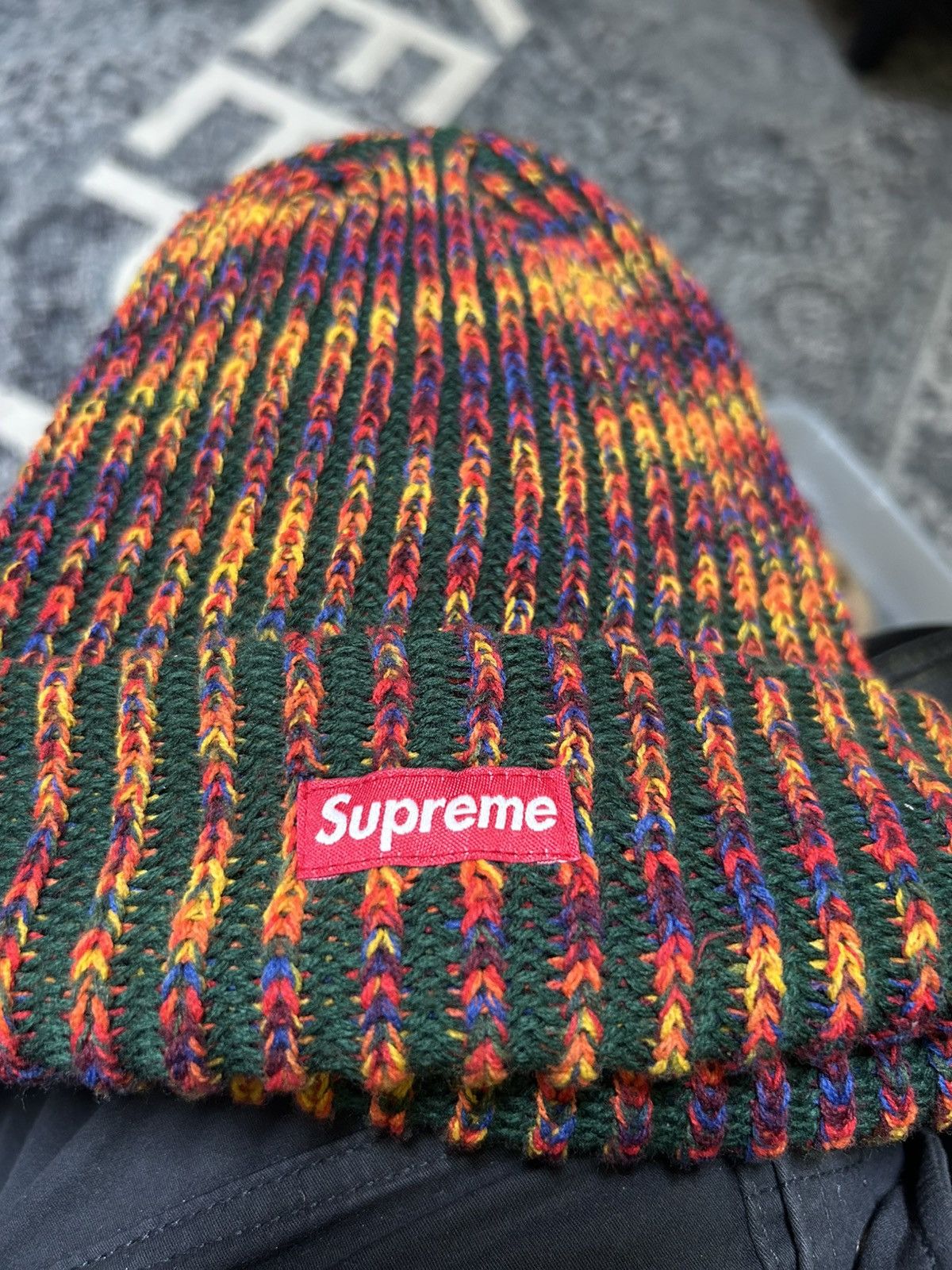 Supreme Supreme Rainbow Loose Gauge Beanie Size ONE SIZE - 3 Thumbnail