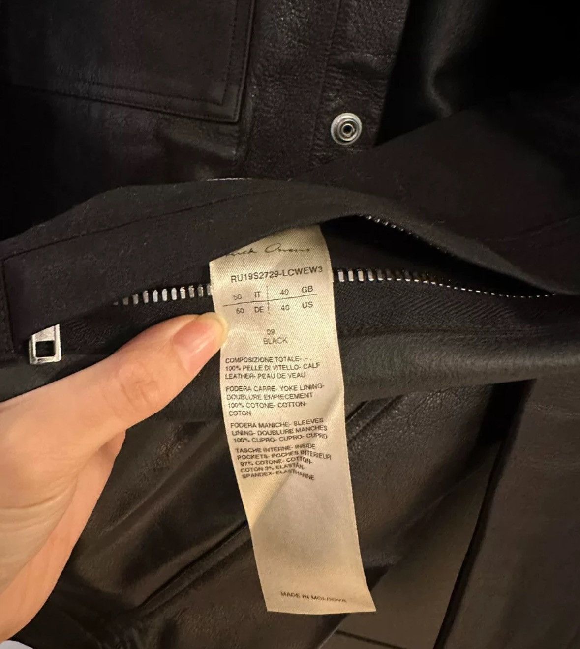 Rick Owens Rick Owens leather jacket2412-Nextarrow Size US M / EU 48-50 / 2 - 6 Thumbnail