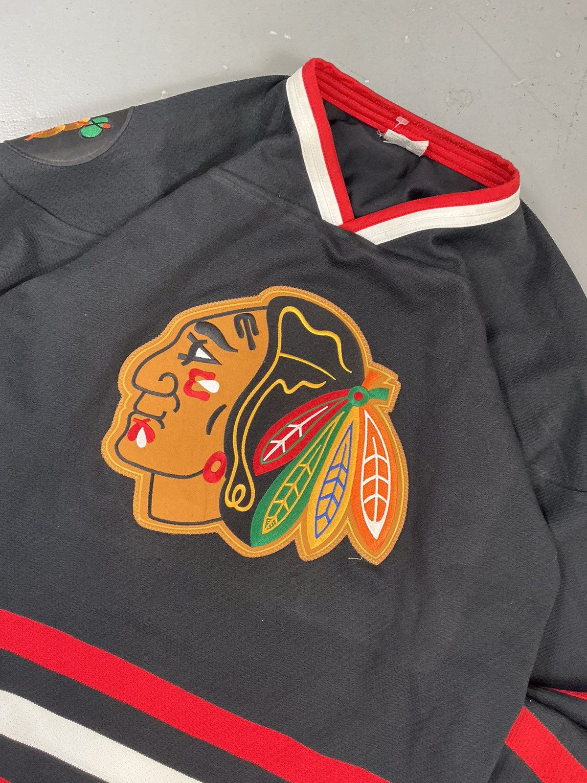 Vintage Vintage athletic knit patch work hockey jersey Size US XS / EU 42 / 0 - 4 Thumbnail