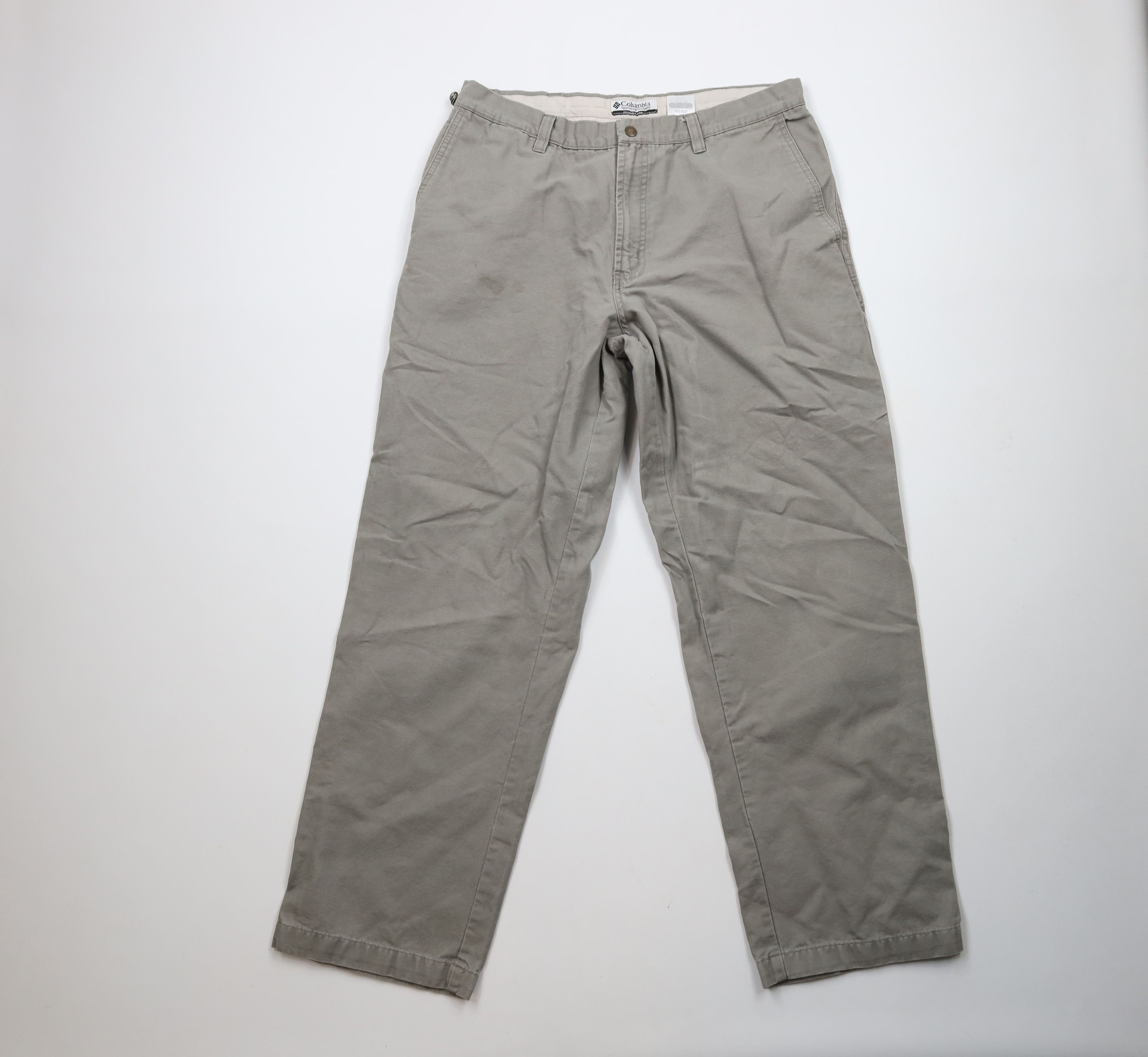 Columbia × Vintage Vintage Y2K Columbia Relaxed Canvas Wide Leg Pants Cotton Size US 36 / EU 52 - 1 Thumbnail
