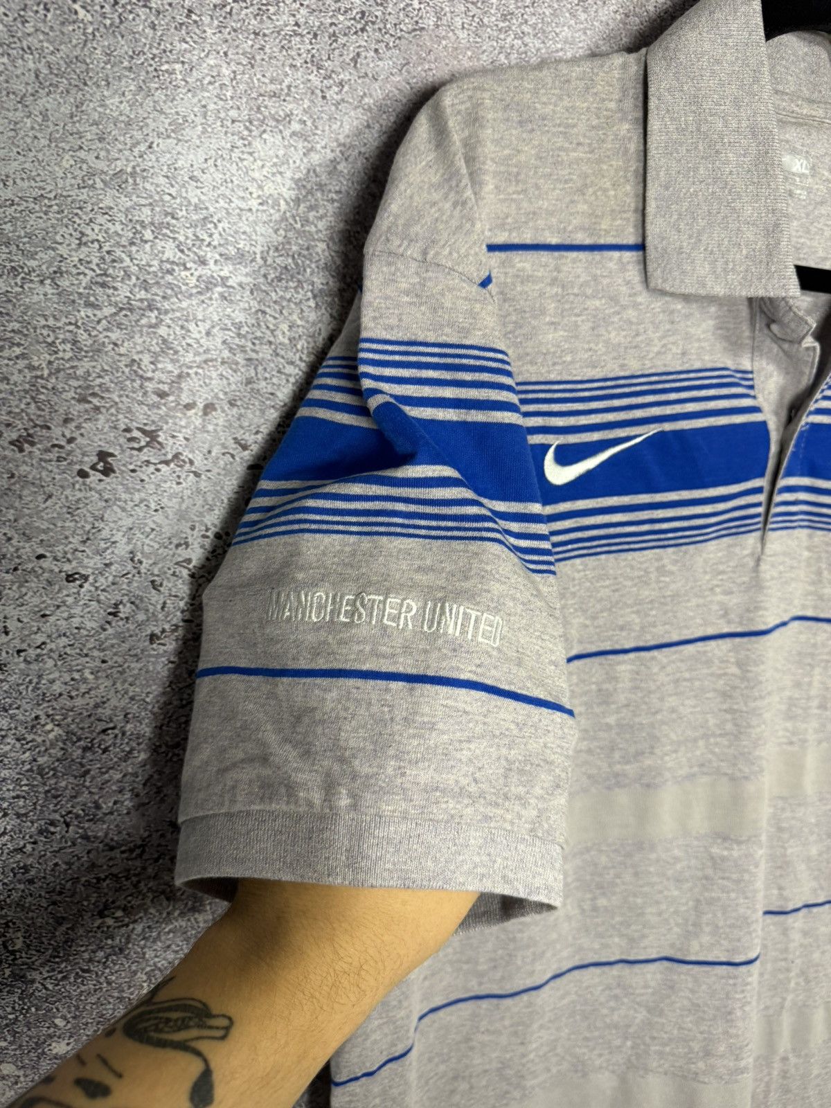 Nike × Vintage Vintage Manchester United Pre Match Nike Polo Tee Size US XL / EU 56 / 4 - 6 Thumbnail