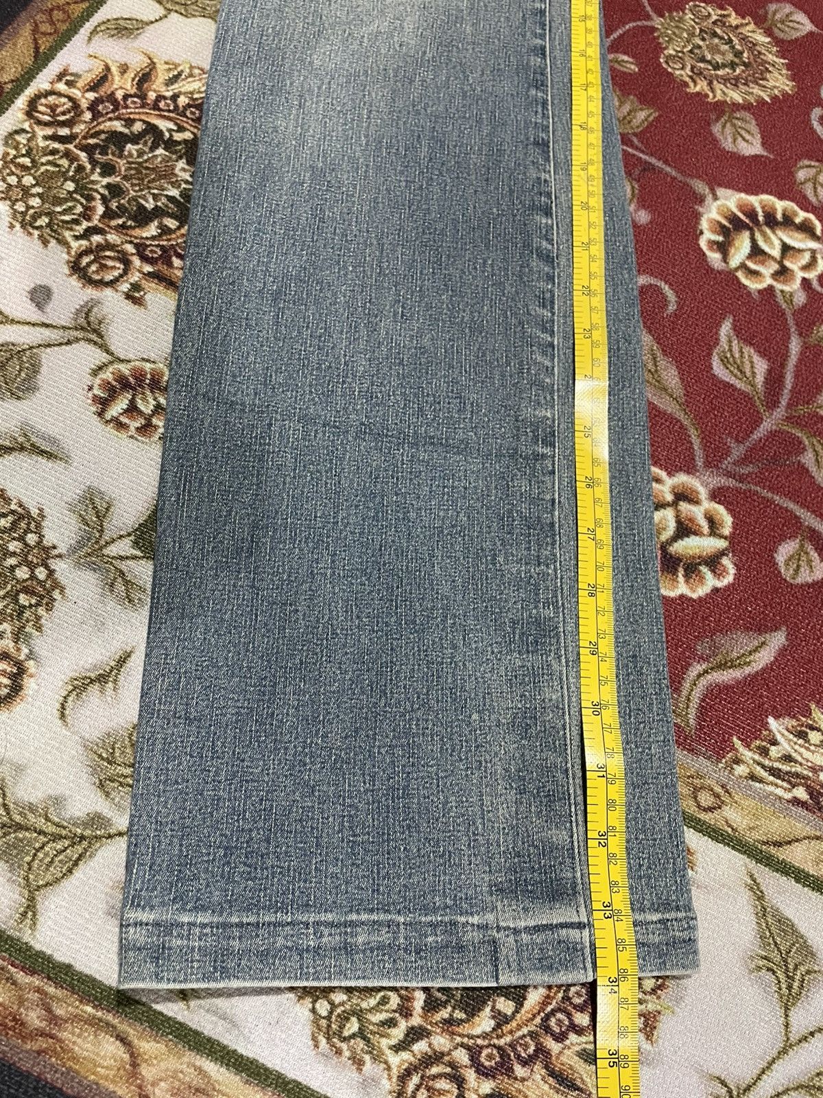 If Six Was Nine × Le Grande Bleu (L.G.B.) × Tornado Mart Vintage Tornado Mart Tribal Denim Pants Size US 31 - 14 Thumbnail