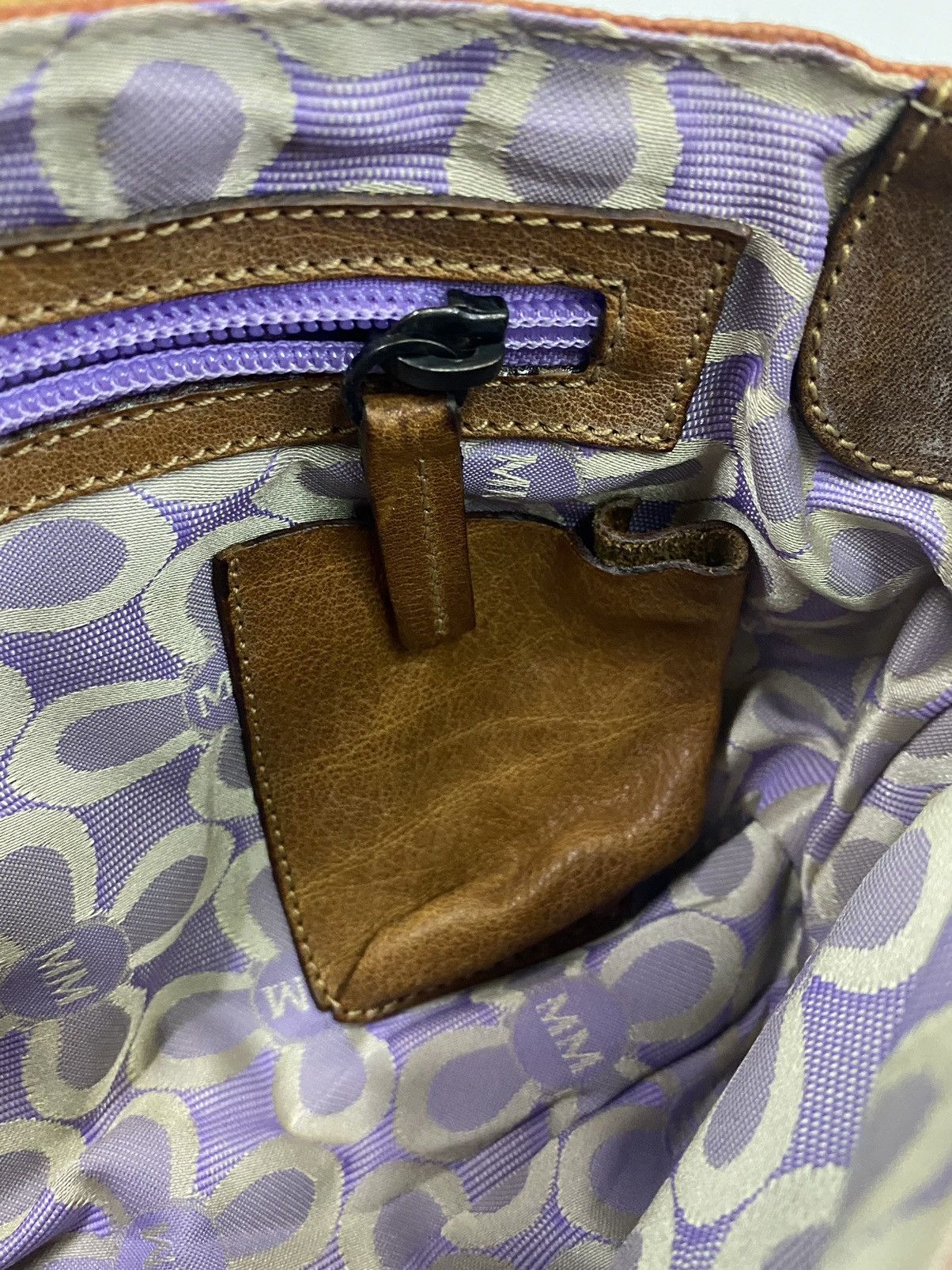 Designer × Max Mara Italian Max Mara Leather Hang Bag Size ONE SIZE - 8 Thumbnail