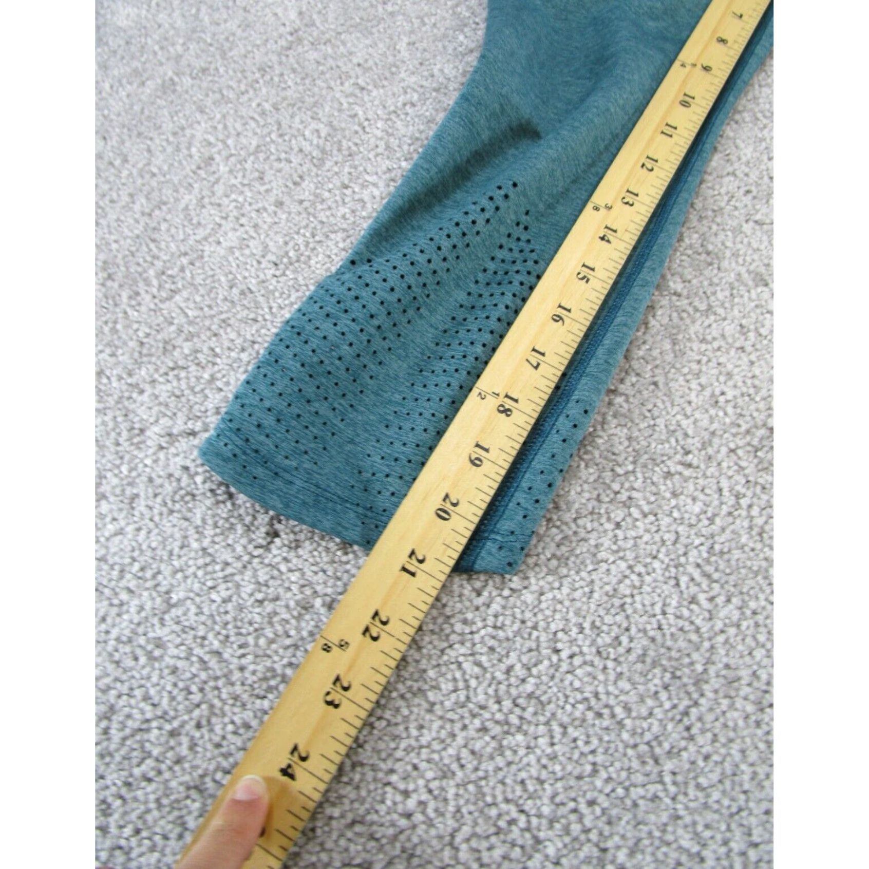 Nike Nike Dri Fit Leggings Womens Large Extra Large XL Blue Crop Size 36" / US 14 / IT 50 - 6 Thumbnail