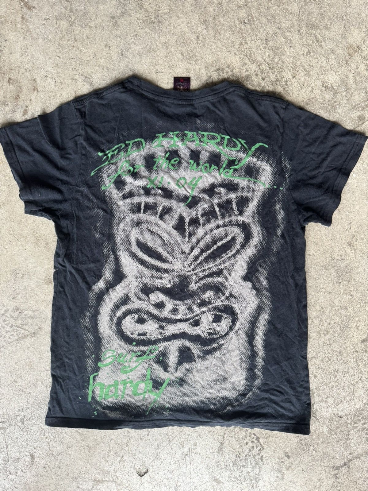 Ed Hardy Vintage Christian Audigier Ed Hardy Surfing Panther T-Shirt Size US M / EU 48-50 / 2 - 2 Thumbnail