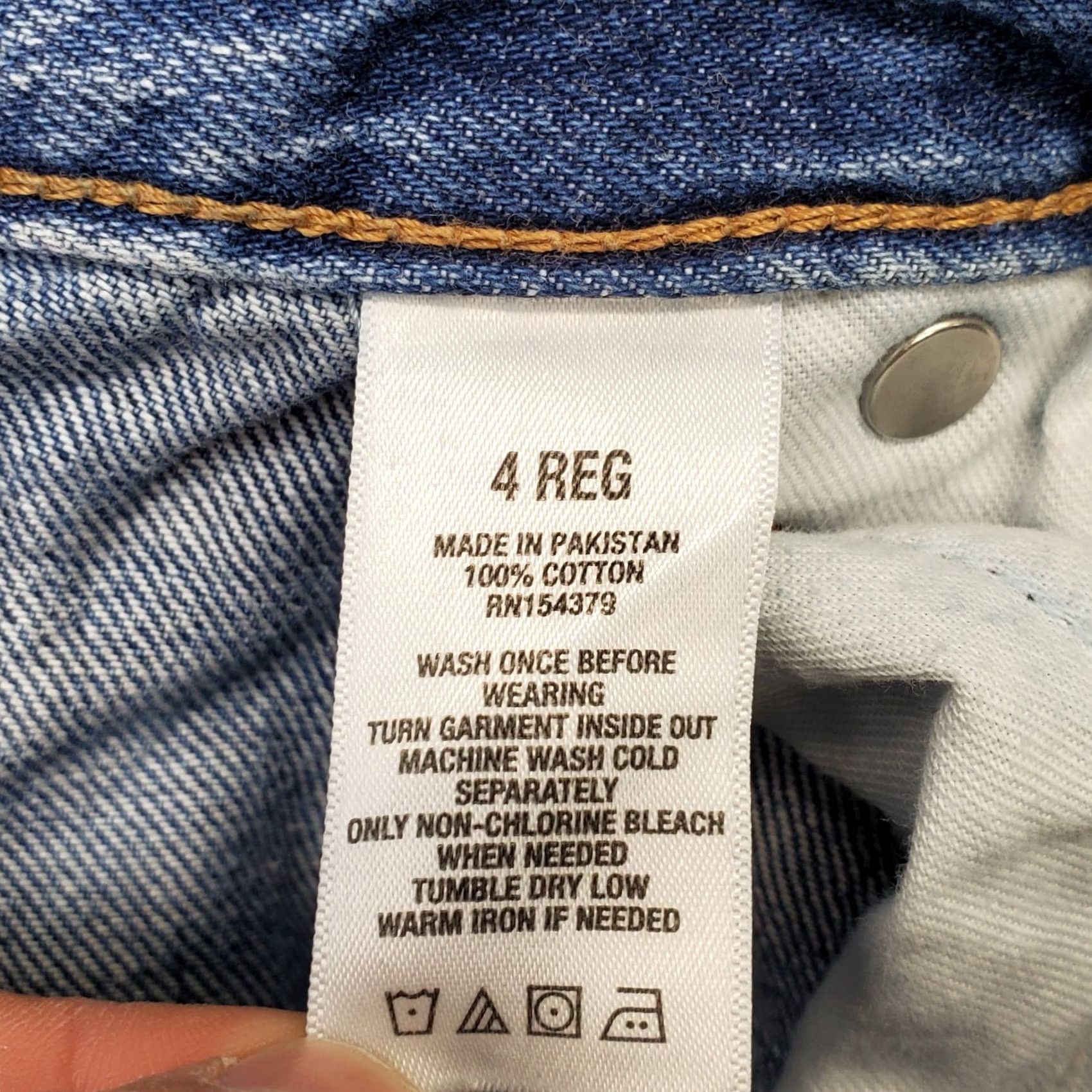 Vintage Aero Womens Jeans 4 Blue Denim High-Rise Skinny Leg Distressed Raw Hem Narrow Fit Jeans Size 27" / US 4 / IT 40 - 8 Thumbnail