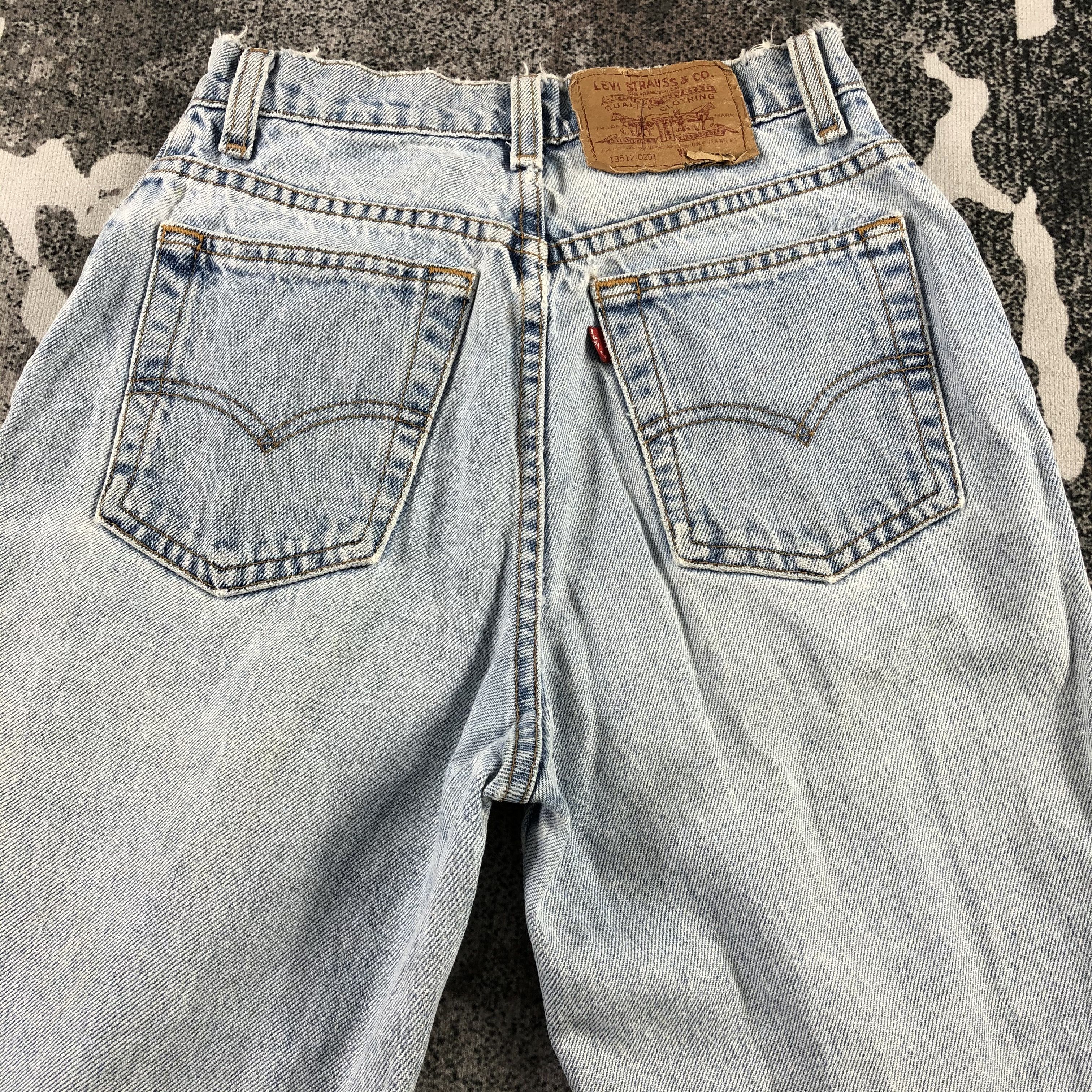 Levi's Vintage 90s Levi's 512 Jeans Light wash Denim size 25x28 Size 25" / US 0 / IT 36 - 4 Thumbnail