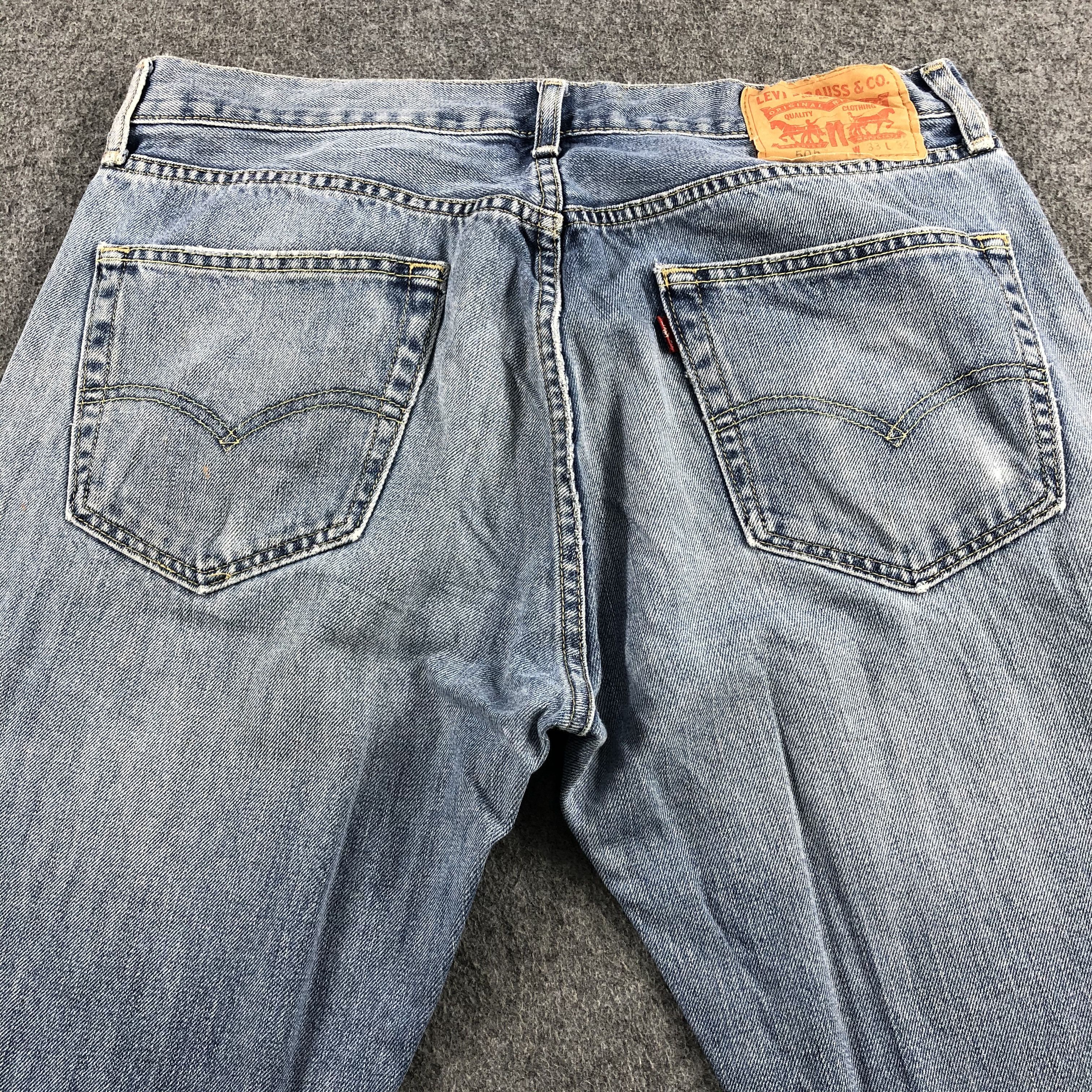 Levi's Vintage Light Wash Levis 505 Jeans-J2100 Size US 34 / EU 50 - 4 Thumbnail