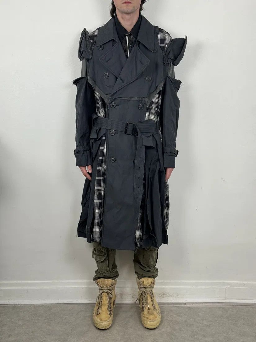 Maison Margiela Maison Margiela Grey Sample Destructured Ripped Trench Coat Size US S / EU 44-46 / 1 - 2 Thumbnail