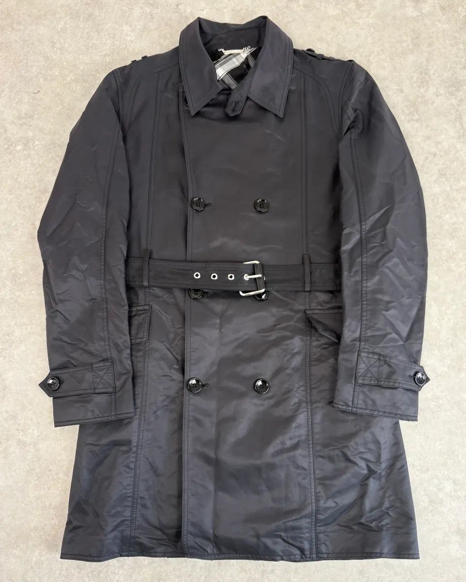 Dolce & Gabbana Dolce & Gabbana Navy Cargo Trench Coat Size US M / EU 48-50 / 2 - 1 Thumbnail