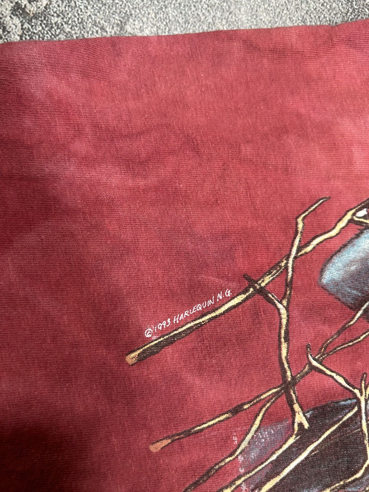 Vintage 90s Harlequin wolf T-shirt size S Size US S / EU 44-46 / 1 - 3 Thumbnail