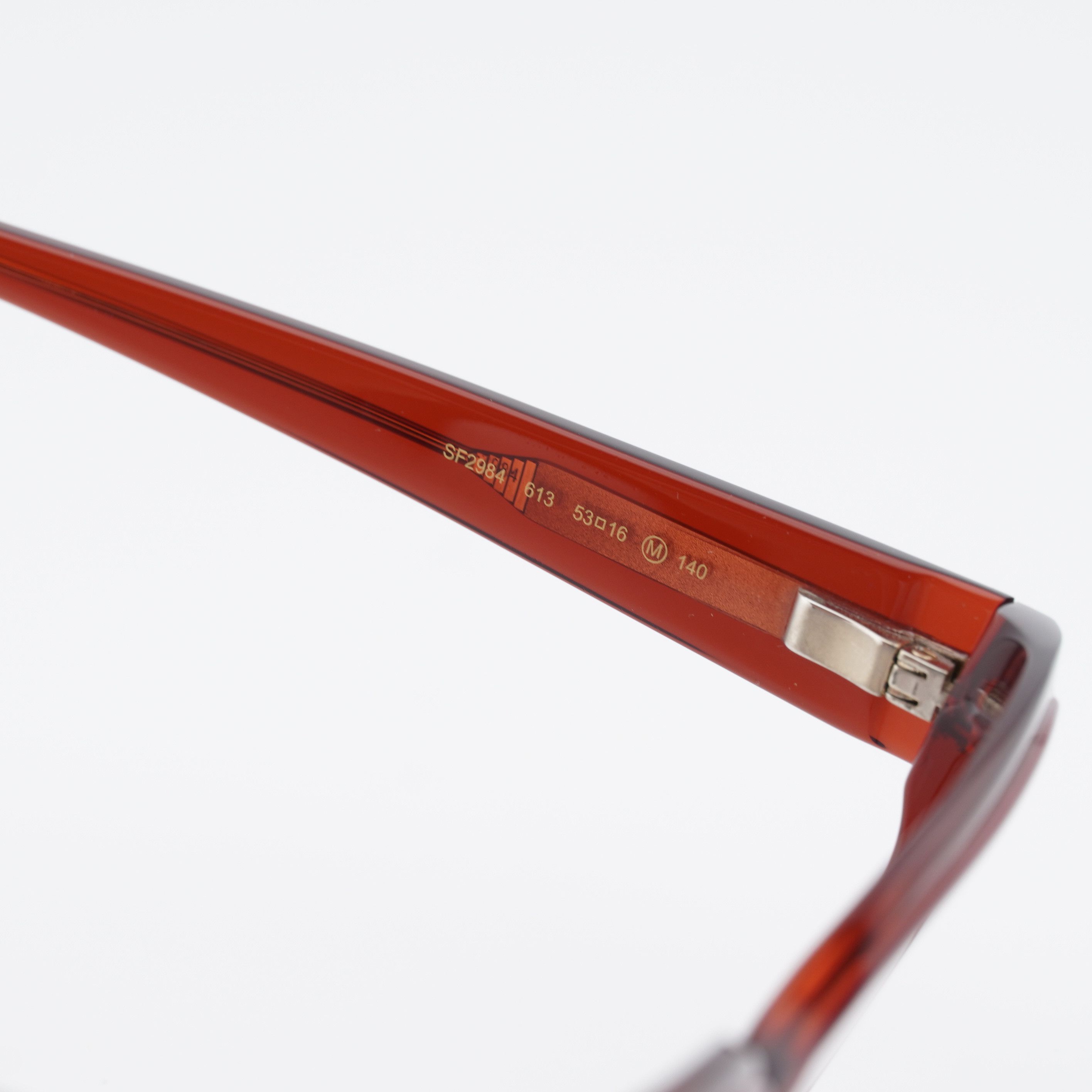 Salvatore Ferragamo Salvatore Ferragamo SF2984 613 Eyeglasses Transparent Red 53 Size ONE SIZE - 8 Thumbnail