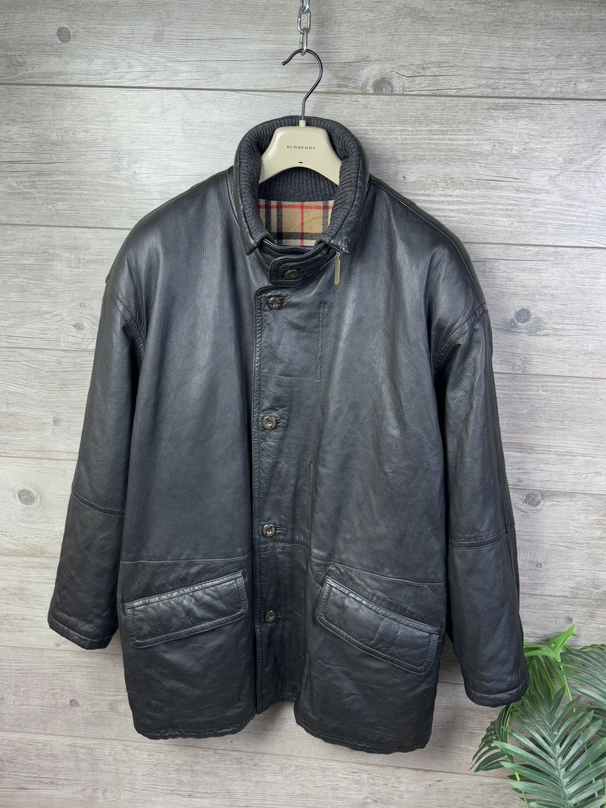 Burberry Burberry Insulated Leather Jacket With An Additional Vest Size US L / EU 52-54 / 3 - 9 Thumbnail