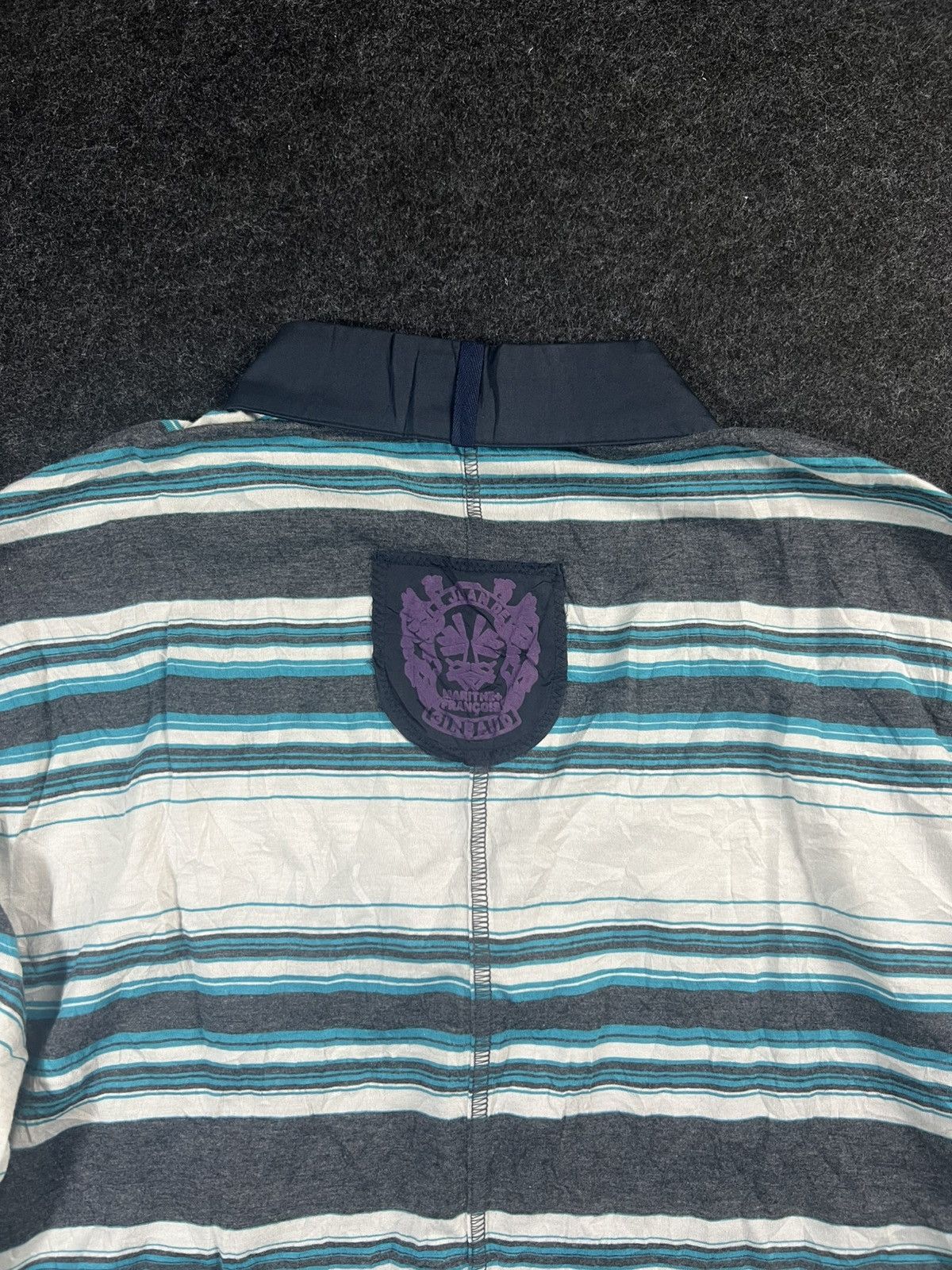 Marithe + Francois Girbaud Marithe Francois Girbaud Stripe Collar Polo Rare Size US L / EU 52-54 / 3 - 4 Thumbnail