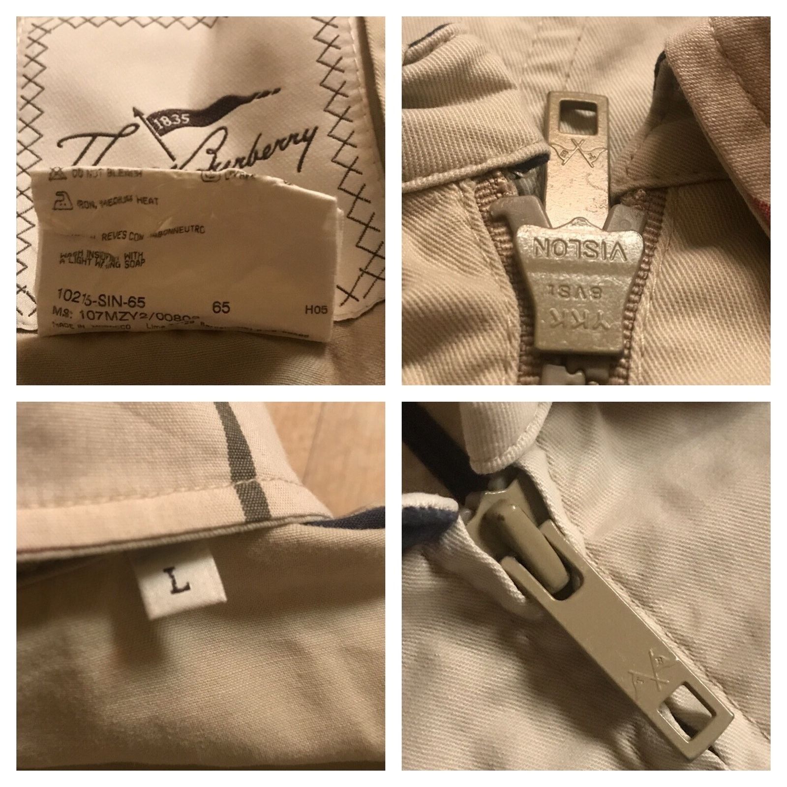 Burberry Vintage thomas BURBERRY bomber jacket coat cotton men's Size US L / EU 52-54 / 3 - 12 Thumbnail
