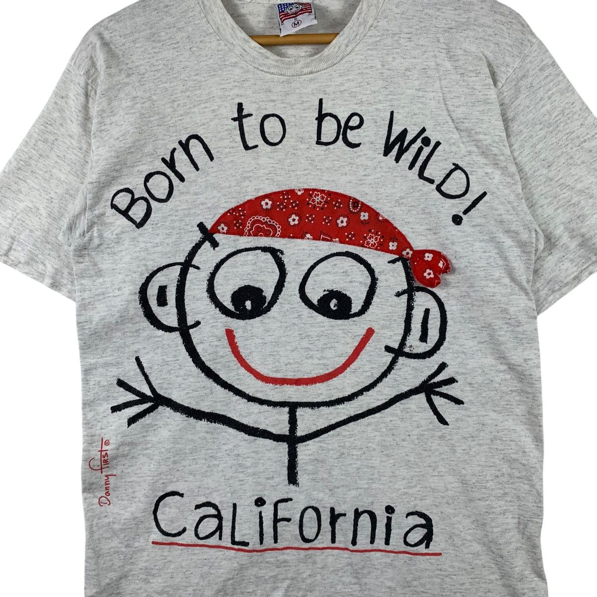 Vintage Vintage DANNY FIRST Usa Born to be Wild California T-Shirt Size US M / EU 48-50 / 2 - 3 Thumbnail
