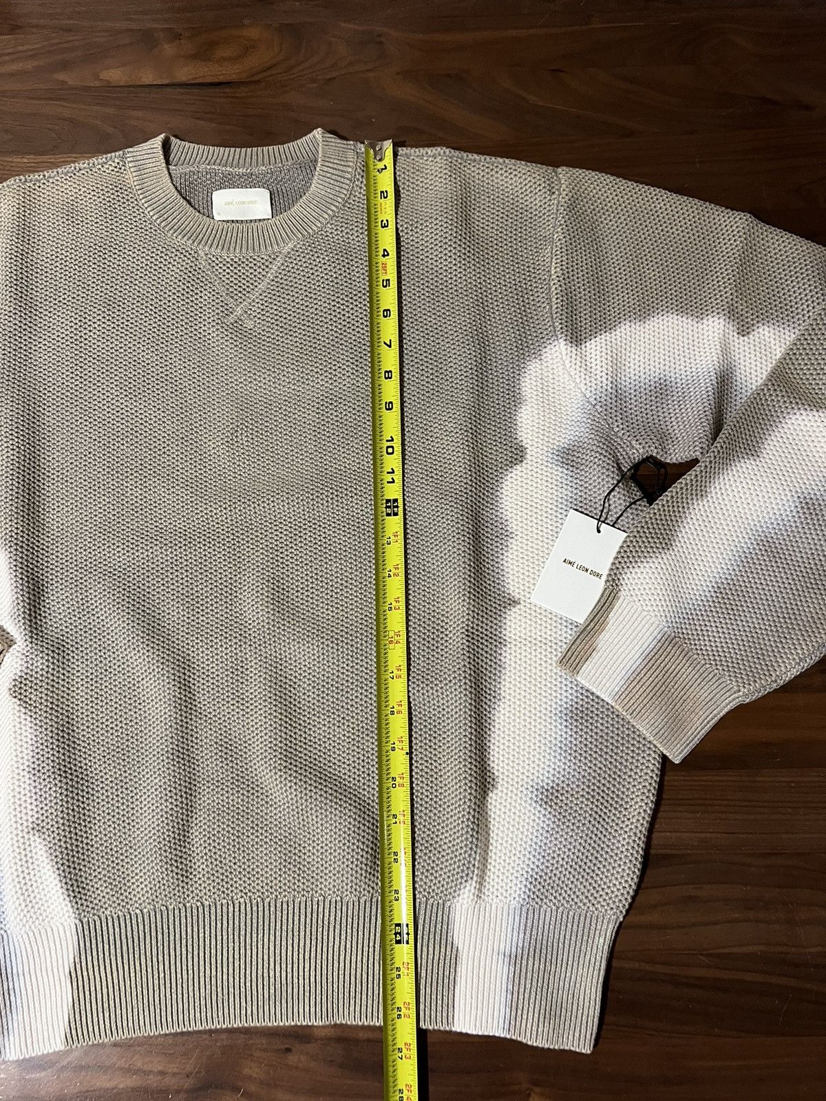 Aime Leon Dore Aime Leon Dore ALD Beige Tie Dyed Crewneck Sweater Size XL Size US XL / EU 56 / 4 - 5 Thumbnail