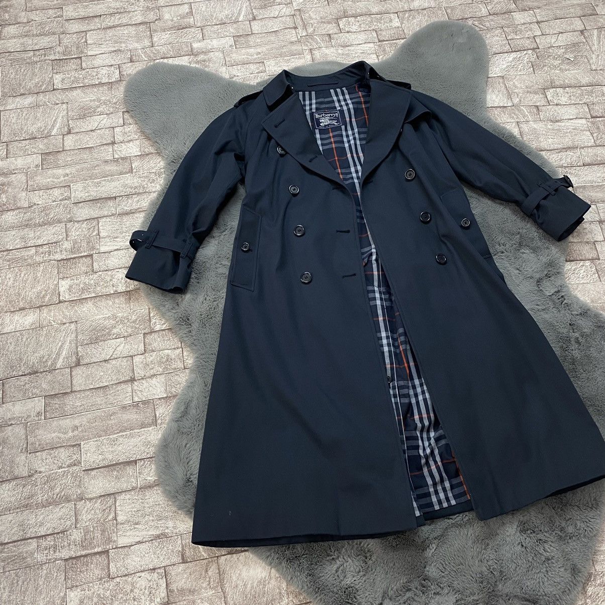 Burberry Vintage 90s Burberry trench coat jacket Size L / US 10 / IT 46 - 2 Thumbnail