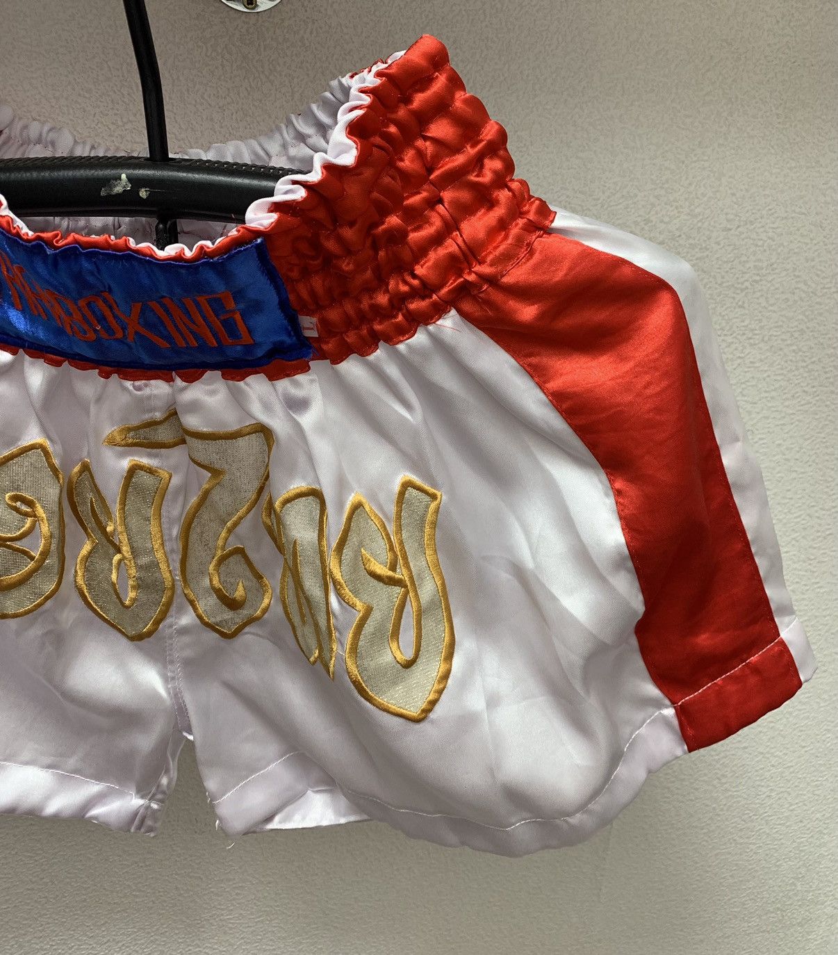 Vintage Thaiboxing Thai Boxing vintage shorts muay Thai L Thailand Size US 34 / EU 50 - 4 Thumbnail