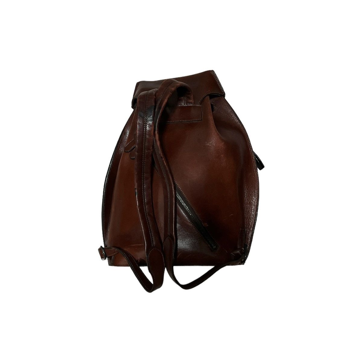 Issey Miyake Issey Miyake Studio Leather Drawstring Rucksack Backpack Size ONE SIZE - 12 Thumbnail