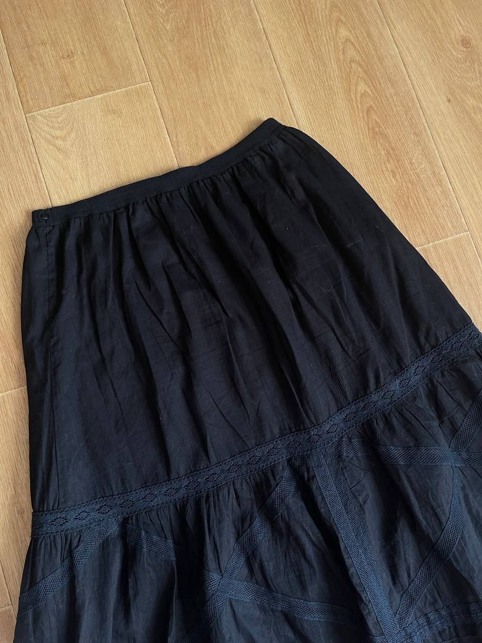 Diesel Vintage Diesel Black Avant Garde Maxi Skirt Size 27" / US 4 / IT 40 - 14 Thumbnail