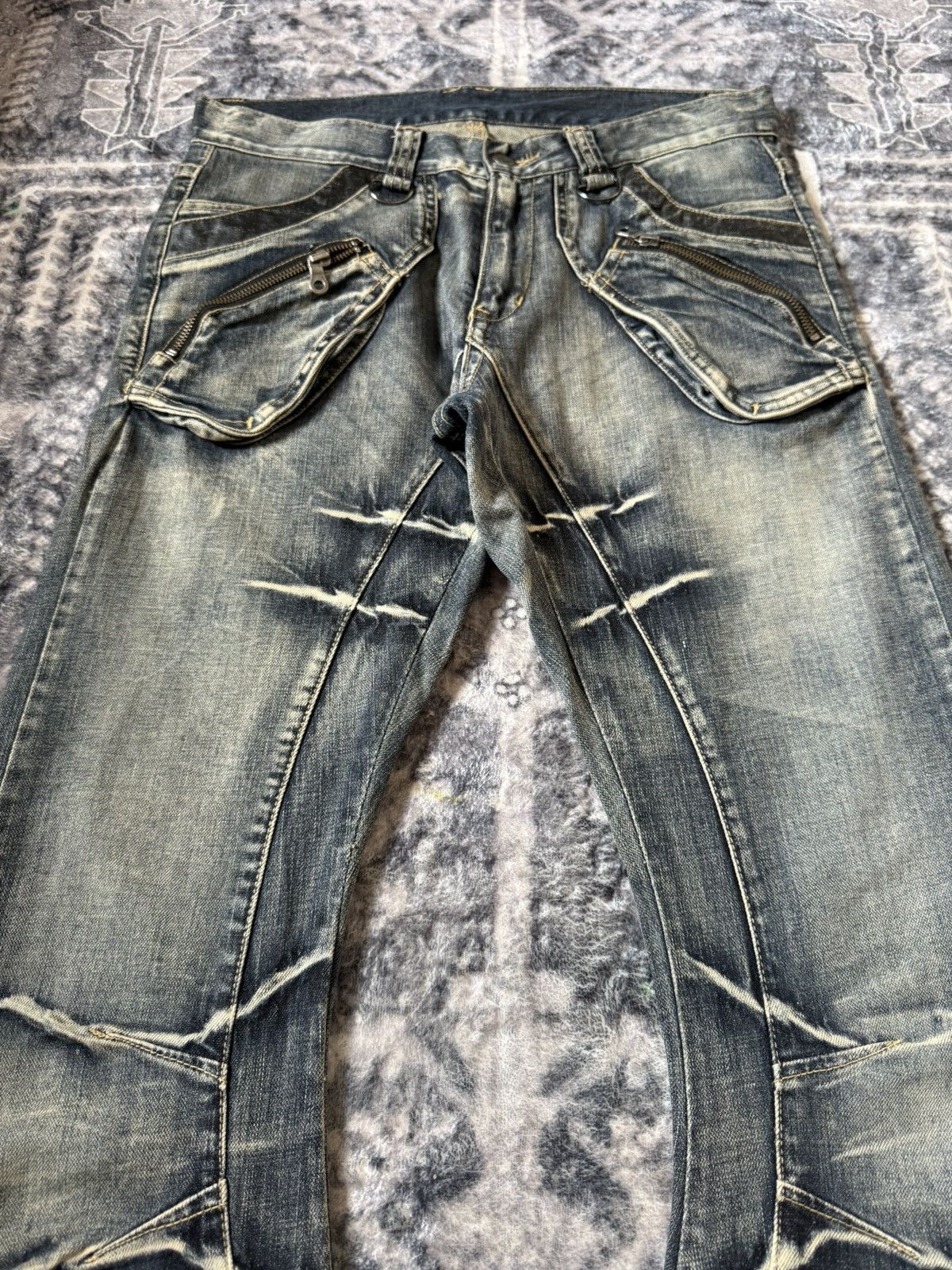 PPFM × The Smiths 2000s PPFM Japan Curve Leg Gun Pocket Jeans Size US 30 / EU 46 - 3 Thumbnail