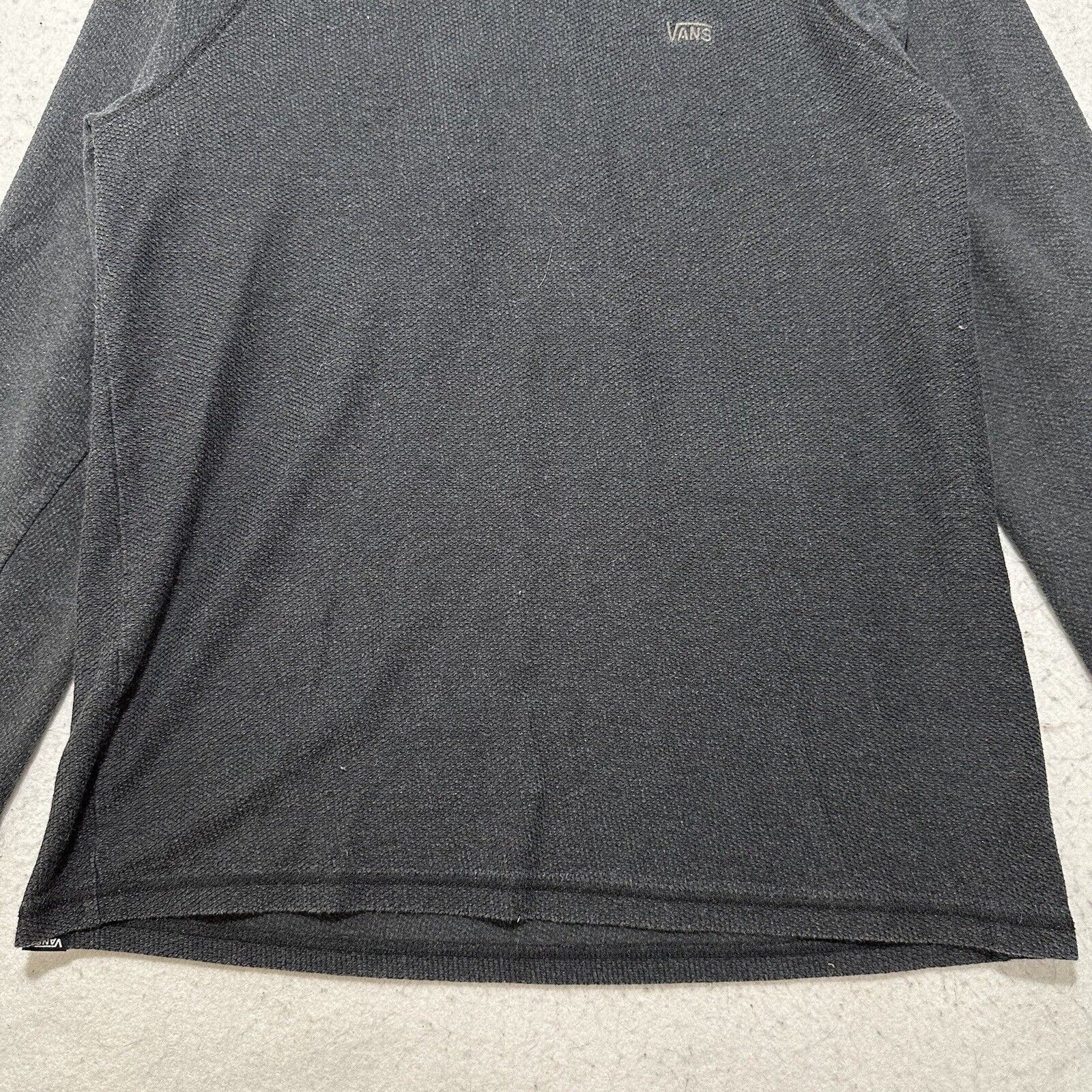 Vans Vans Small Pullover Hoodie Dark Gray Sweatshirt Waffle Knit Size US S / EU 44-46 / 1 - 4 Thumbnail
