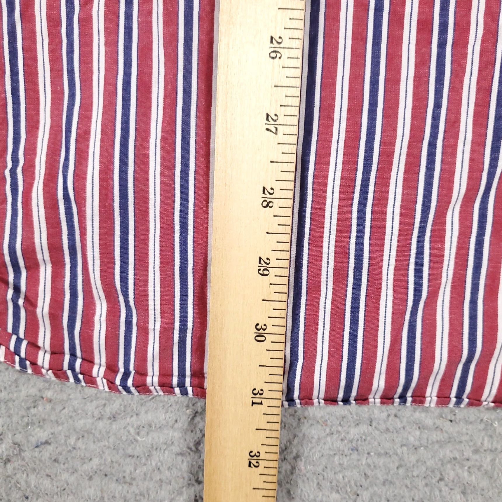 Ralph Lauren Ralph Lauren Dress Shirt Mens 16.5 Red Striped Long Sleeve Button-Down Size 42R - 4 Thumbnail