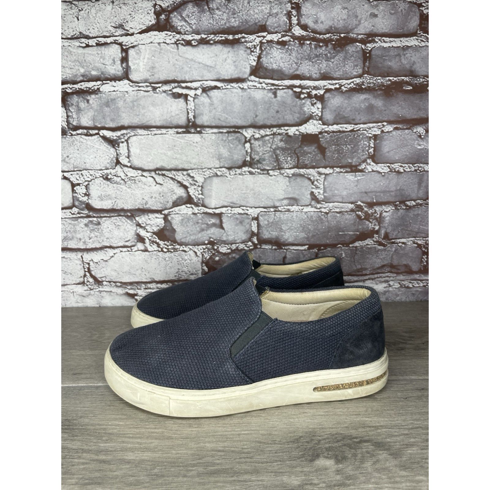 Birkenstock Birkenstock Oswego Midnight Blue Canvas Suede Slip On Shoes Size US 7 / IT 37 - 17 Thumbnail