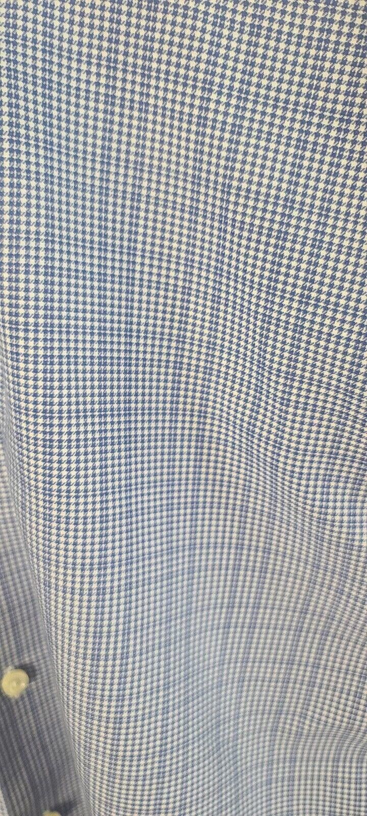 Brooks Brothers Brooks Brothers 346 Men's 15 1/2-4/5 White Blue Slim Fit Size 38R - 2 Thumbnail