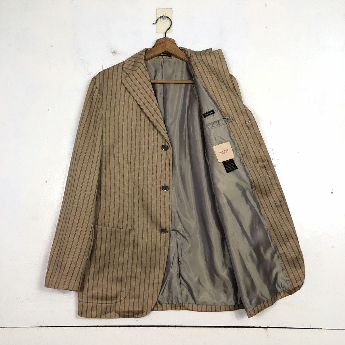 Issey Miyake 💥VINTAGE CHORE WORK JACKET STRIPED SABI SABI Size US M / EU 48-50 / 2 - 13 Thumbnail