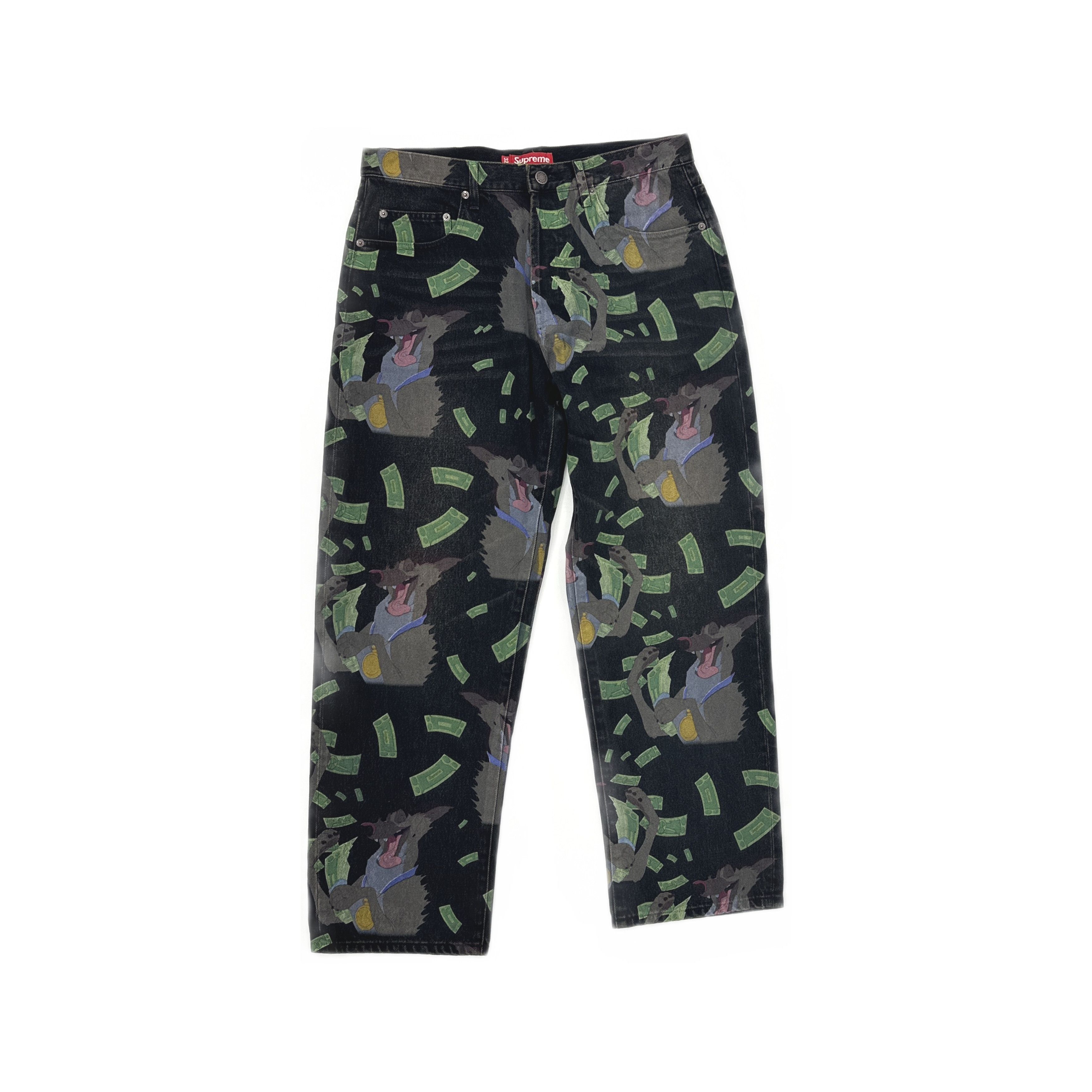 Supreme Supreme All Dogs Go To Heaven Printed Jeans Size 32 Size US 32 / EU 48 - 1 Thumbnail