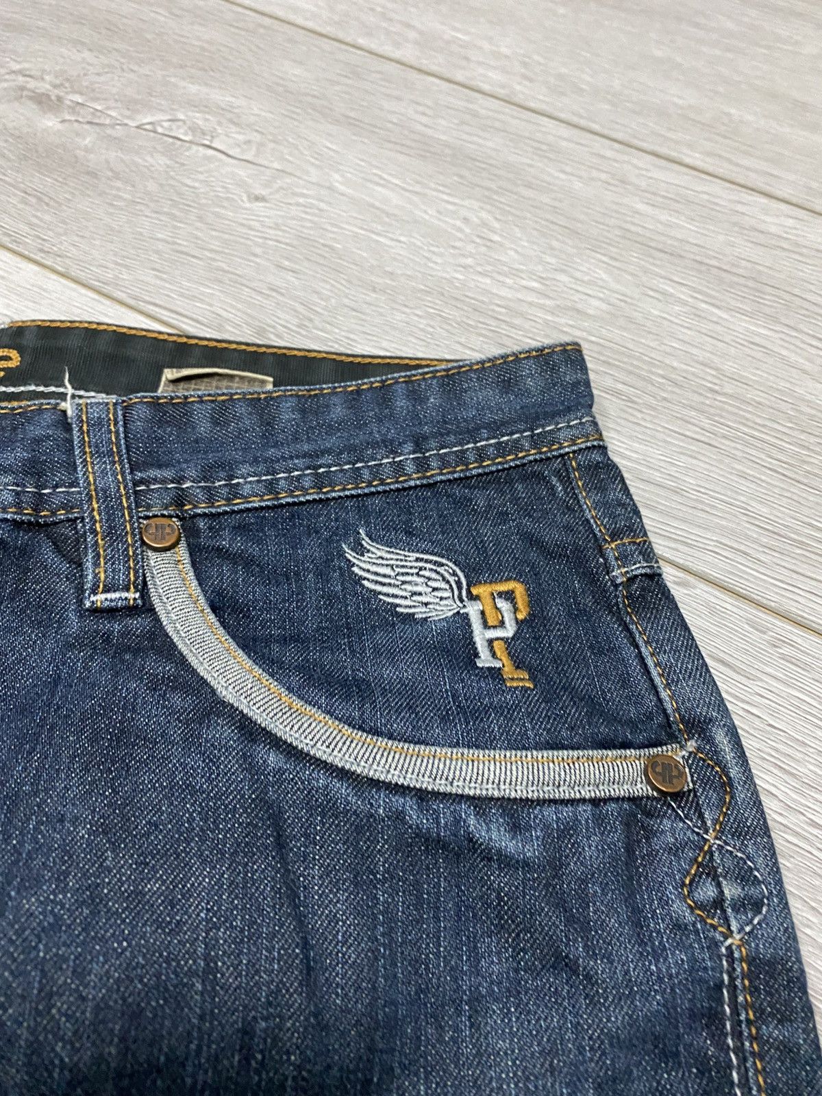 Pelle Pelle Pelle Pelle big logo PP wings vintage jeans pants Size US 34 / EU 50 - 9 Thumbnail