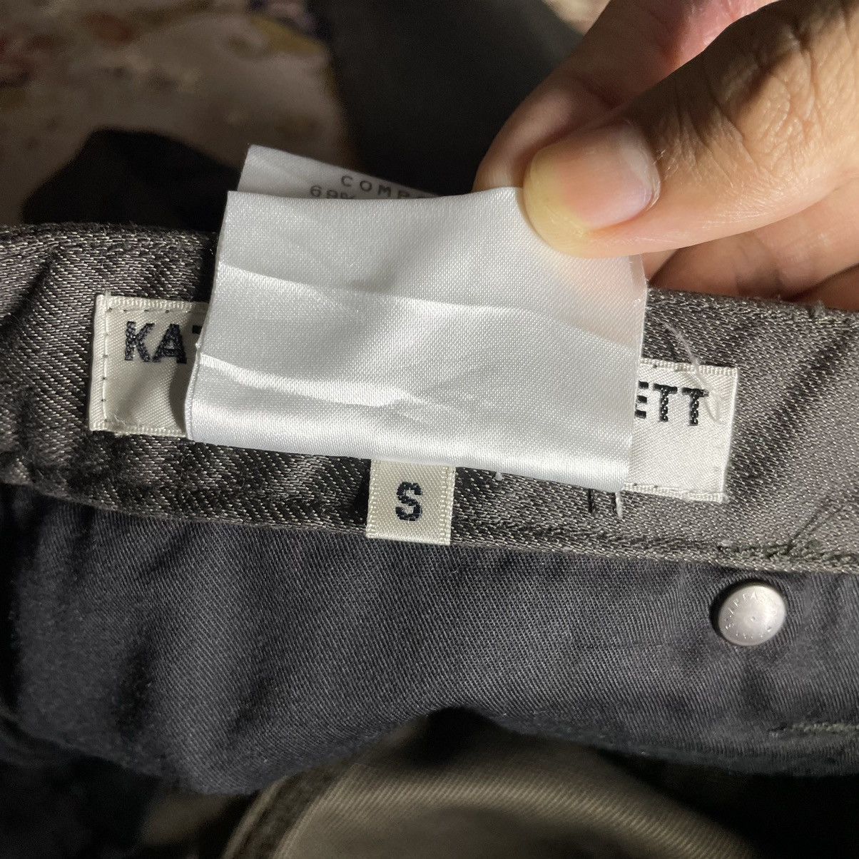 Katharine Hamnett London A20 Katharine Hamnett London Dark Brown Coated Jeans Size US 30 / EU 46 - 24 Thumbnail