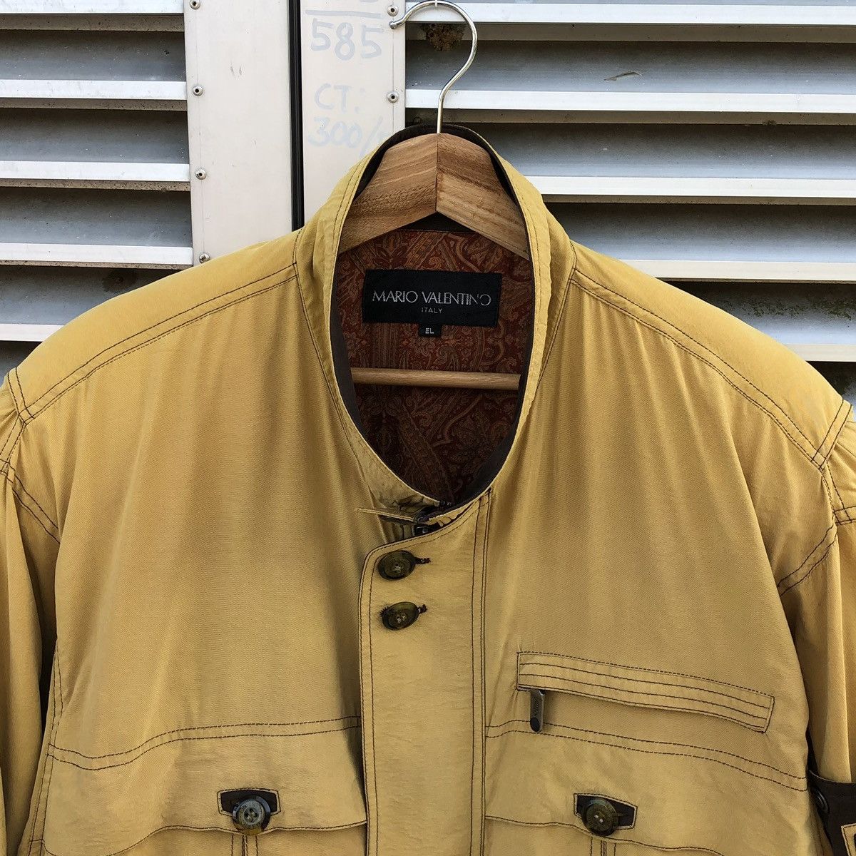 Mario Valentino Vintage Mario Valentino Italy Sun Faded Bomber Jacket Size US L / EU 52-54 / 3 - 6 Thumbnail