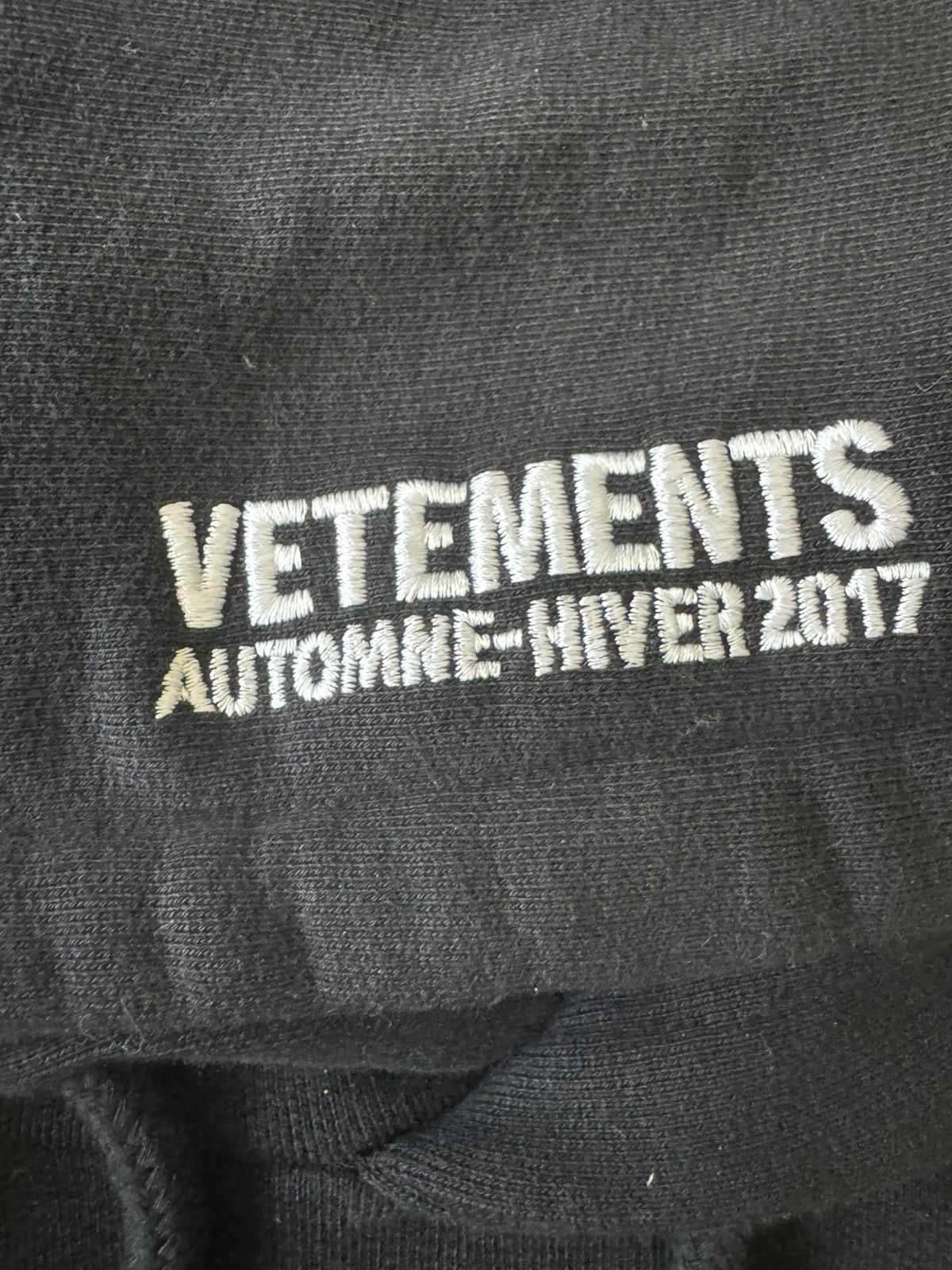 VETEMENTS 18AW フーディー Vetements FW18 Metal Tour Jersey Hoodie – Justin Reed