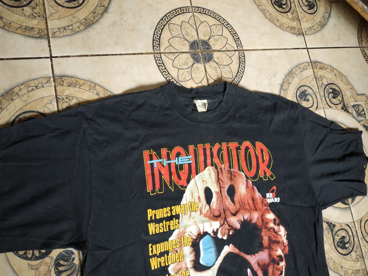Vintage 1992 Red Dwarf V The Inquisitor Vintage T-Shirt BBC Promo Size US XL / EU 56 / 4 - 8 Thumbnail
