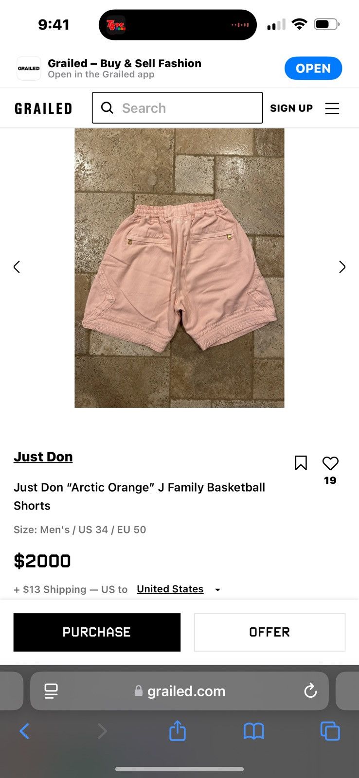 Just Don Just Don “Arctic Orange” J Family Basketball Shorts size M Size US 32 / EU 48 - 10 Thumbnail