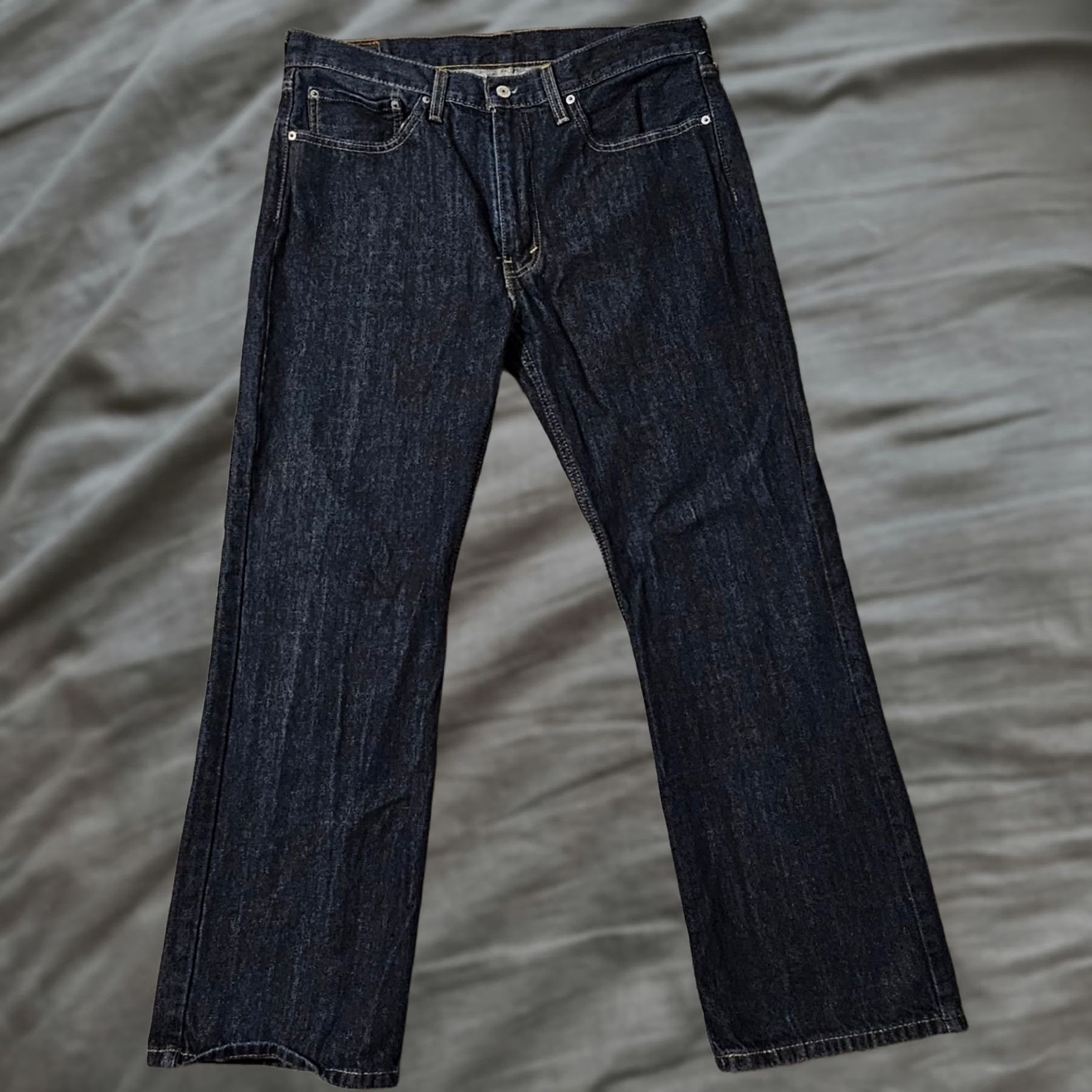 Levi's Levi's Jeans Bootcut 36x30 Denim Dark Wash Blue Mens Regular Jeans Inseam 30 Color Blue Size US 36 / EU 52 - 1 Thumbnail