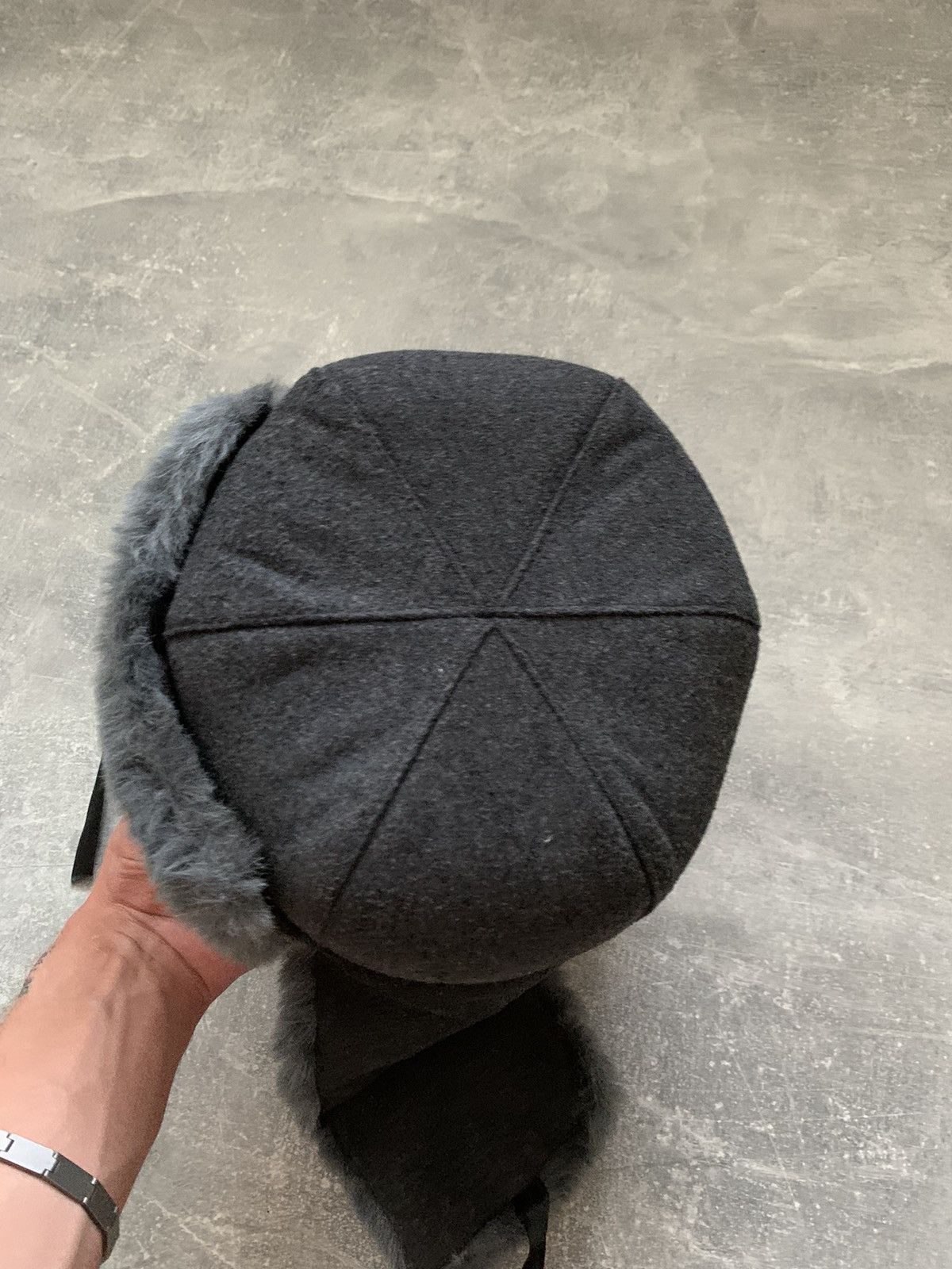 Japanese Brand × Vintage Vintage fuzzy mohair japanese ushanka hat avant garde Size ONE SIZE - 5 Thumbnail
