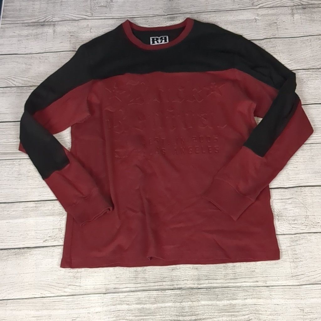 Rock Revival Rock revival burgundy and black long sleeve tee size medium Size US M / EU 48-50 / 2 - 1 Thumbnail