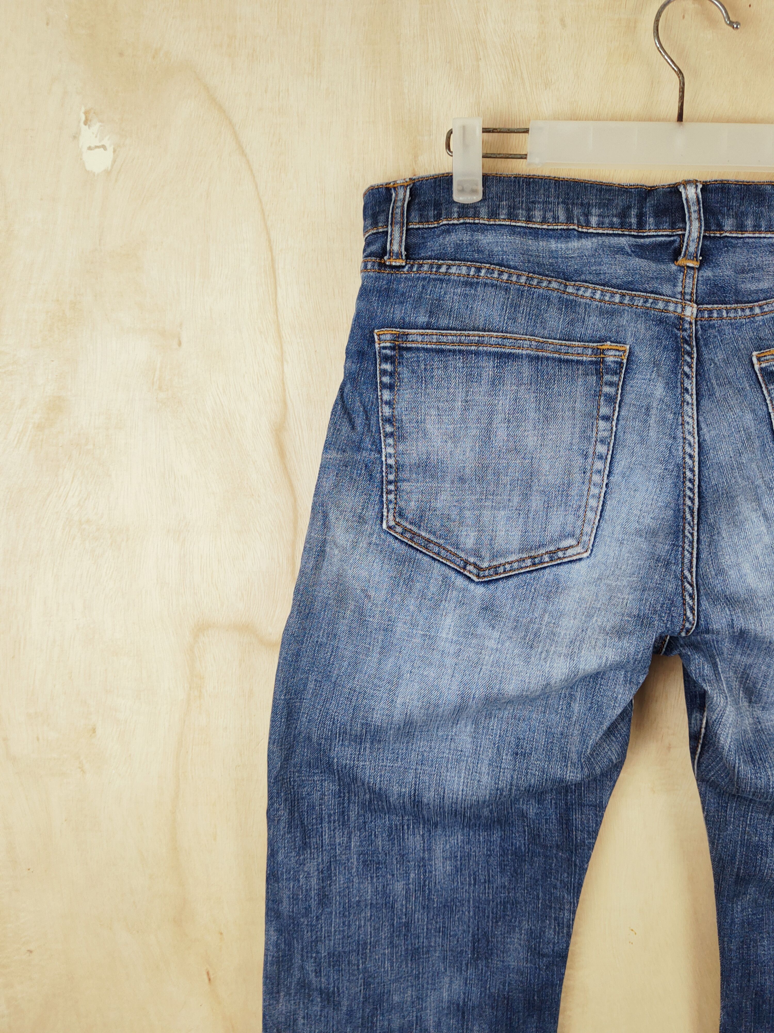 Japanese Brand Japanese Brand Blue Faded Distressed Ripped Jeans #S2500 Size US 33 - 9 Thumbnail
