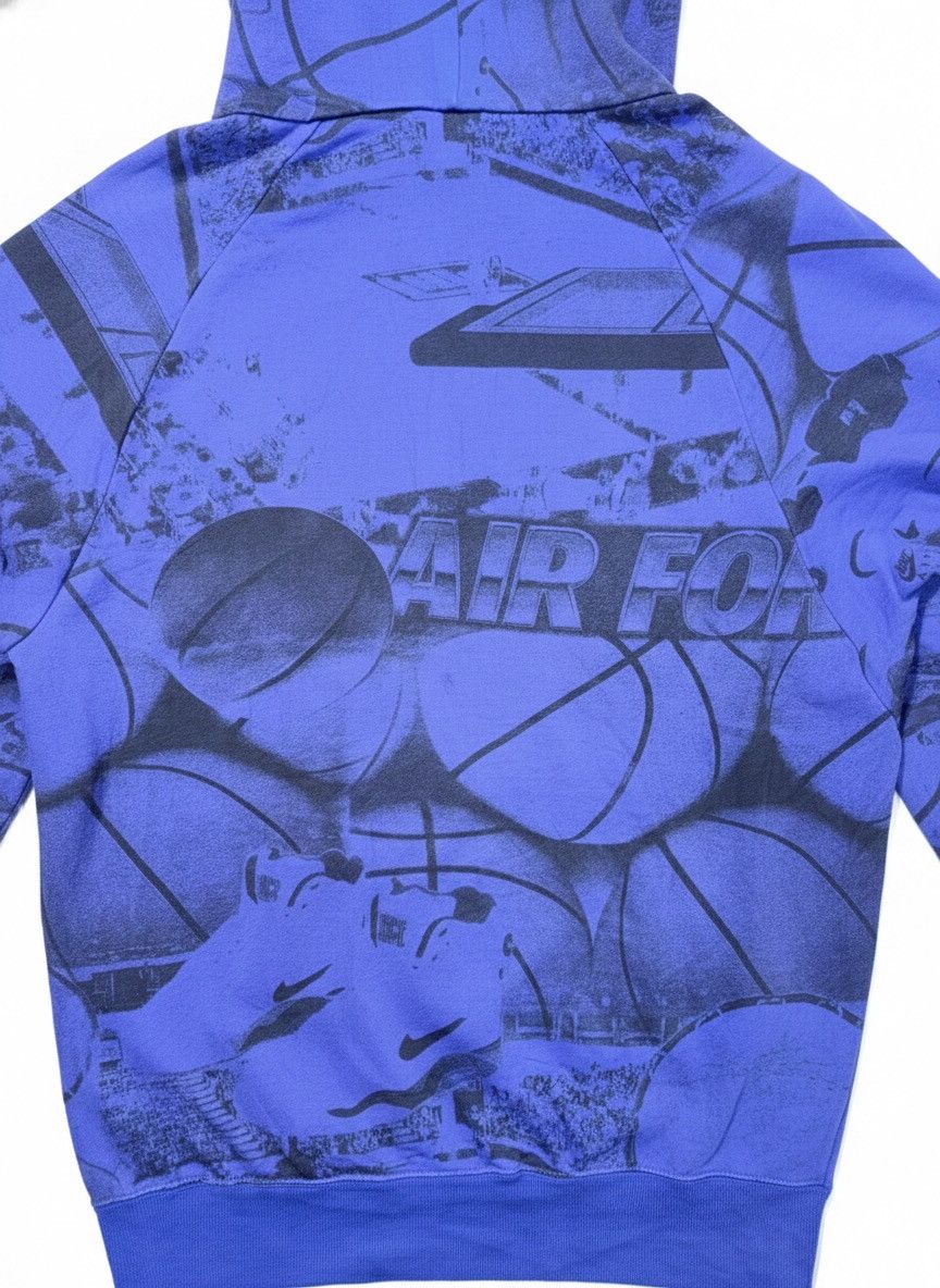 Nike VTG 2012 Nike "Air Force" (AOP) Hoodie Purple/Black Size M Size US M / EU 48-50 / 2 - 4 Thumbnail